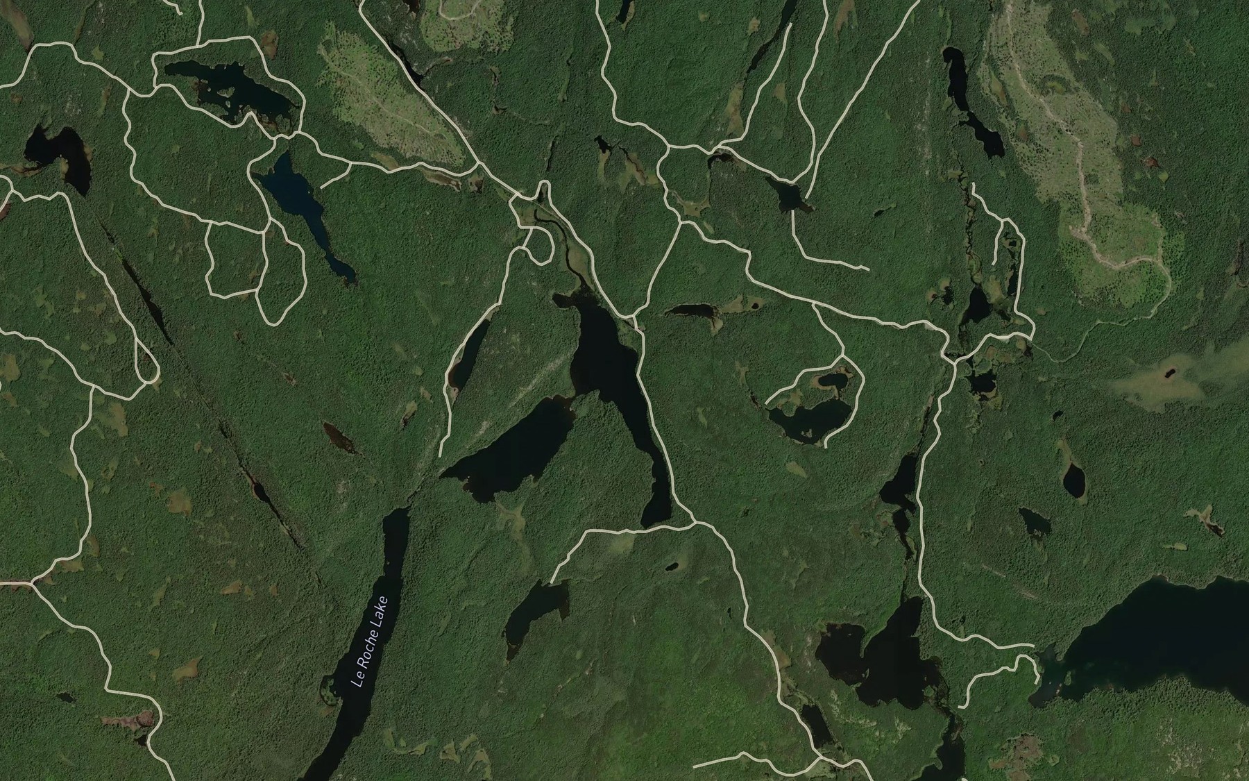 Satellite map of the Greyowl Lake