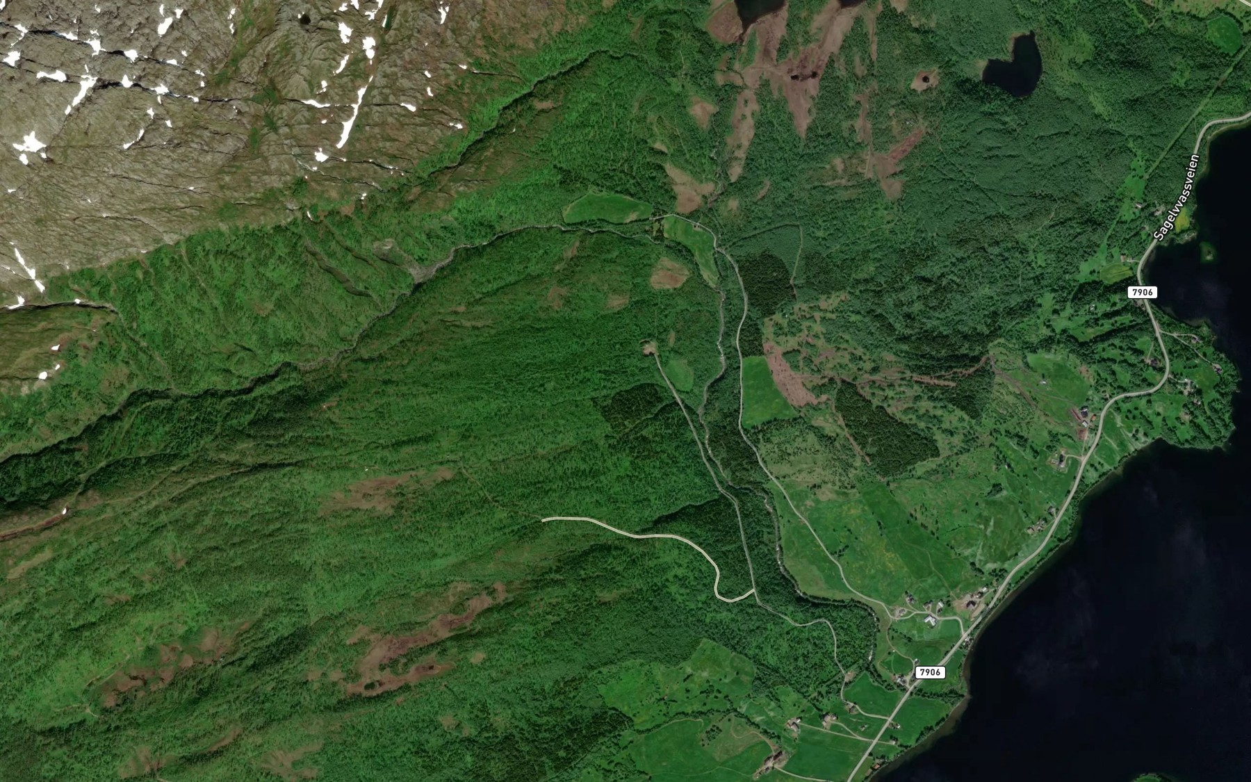 Satellite map of the Tjuvmoelva