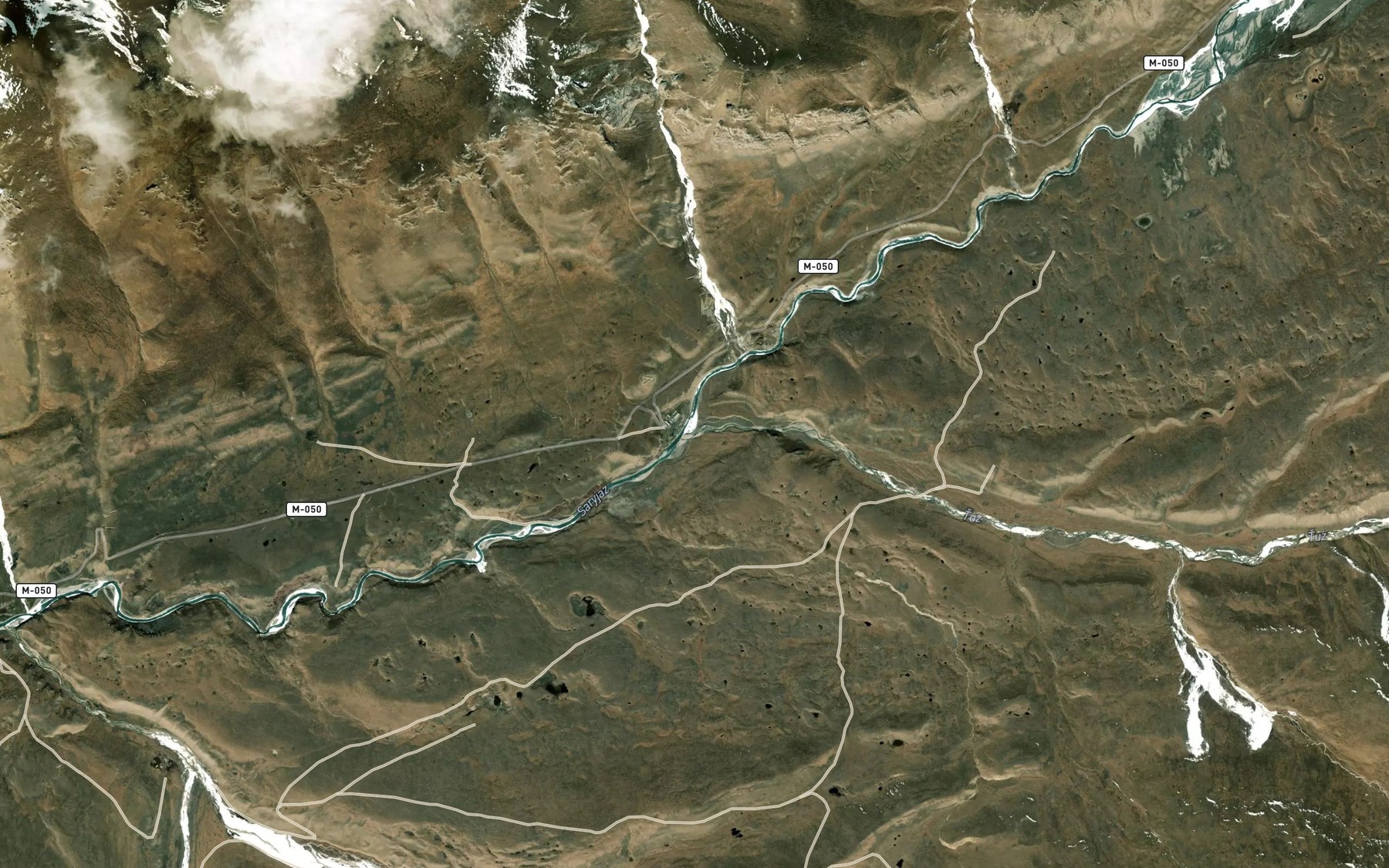 Satellite map of the Tyuz