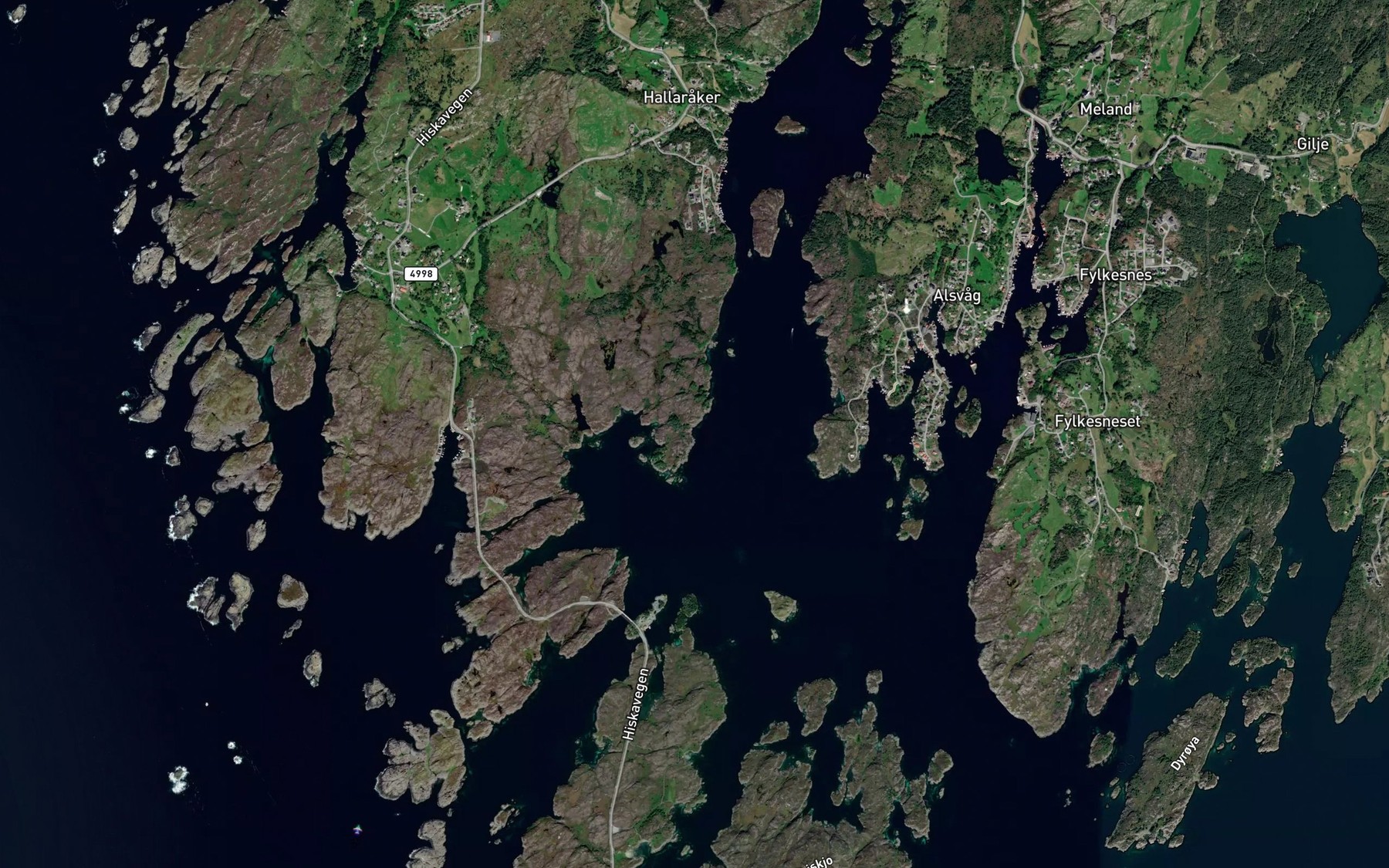 Satellite map of the Gardsvika