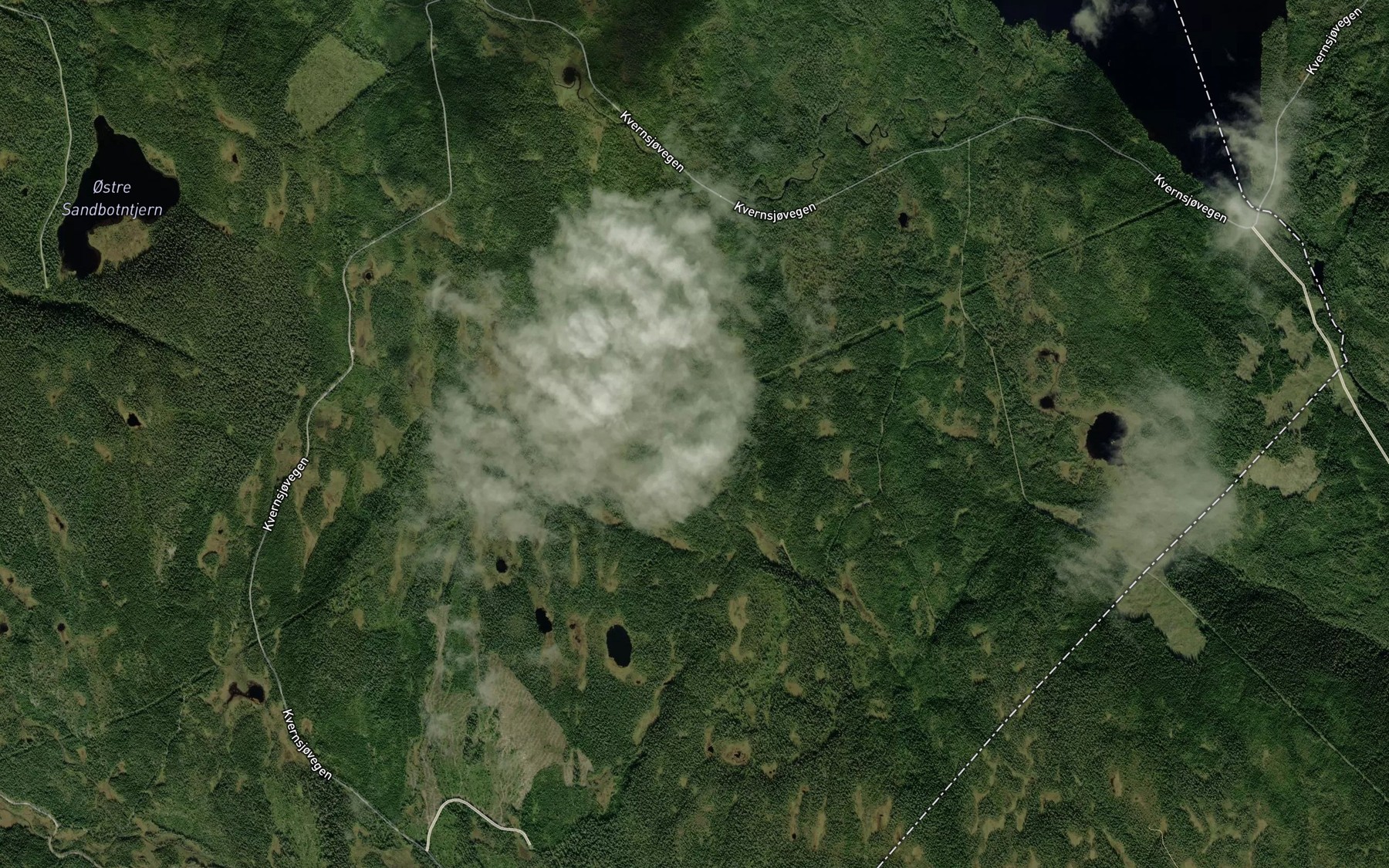 Satellite map of the Kultebekken