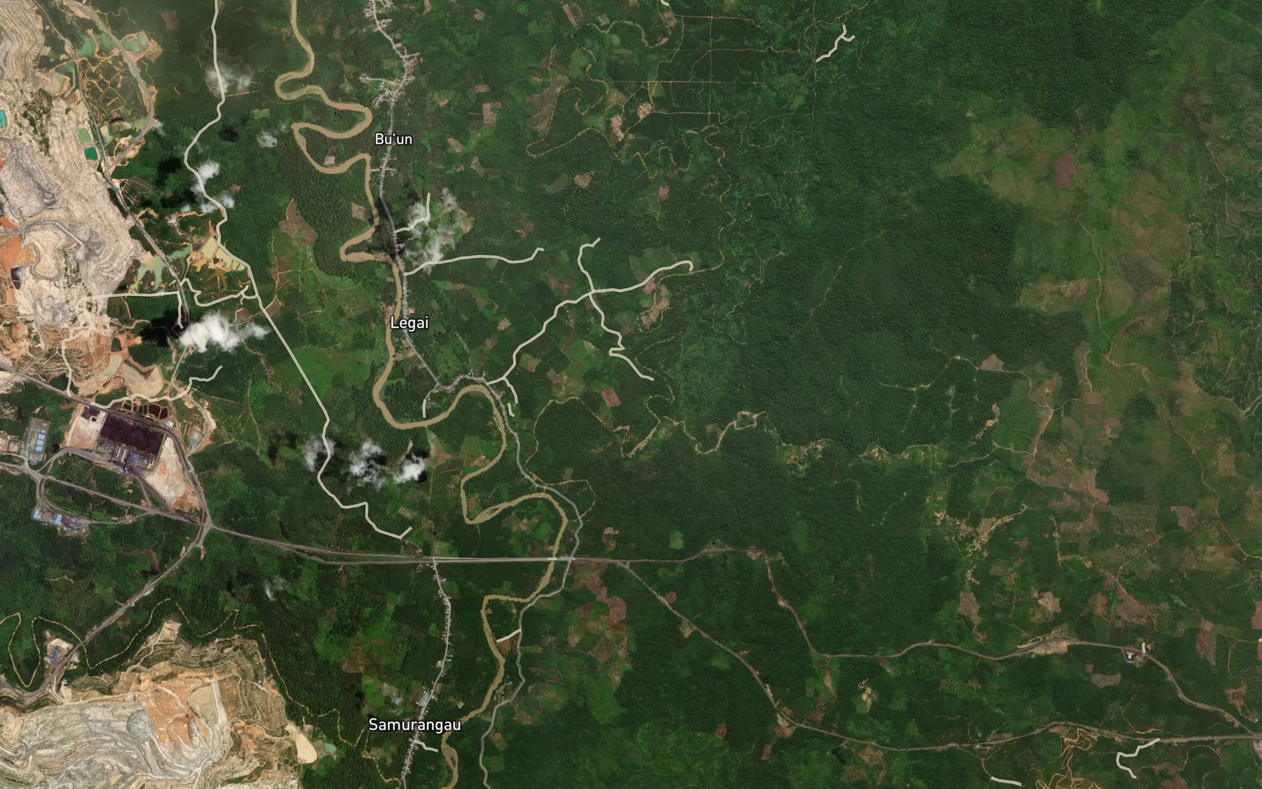 Satellite map of the Sungai Kelian