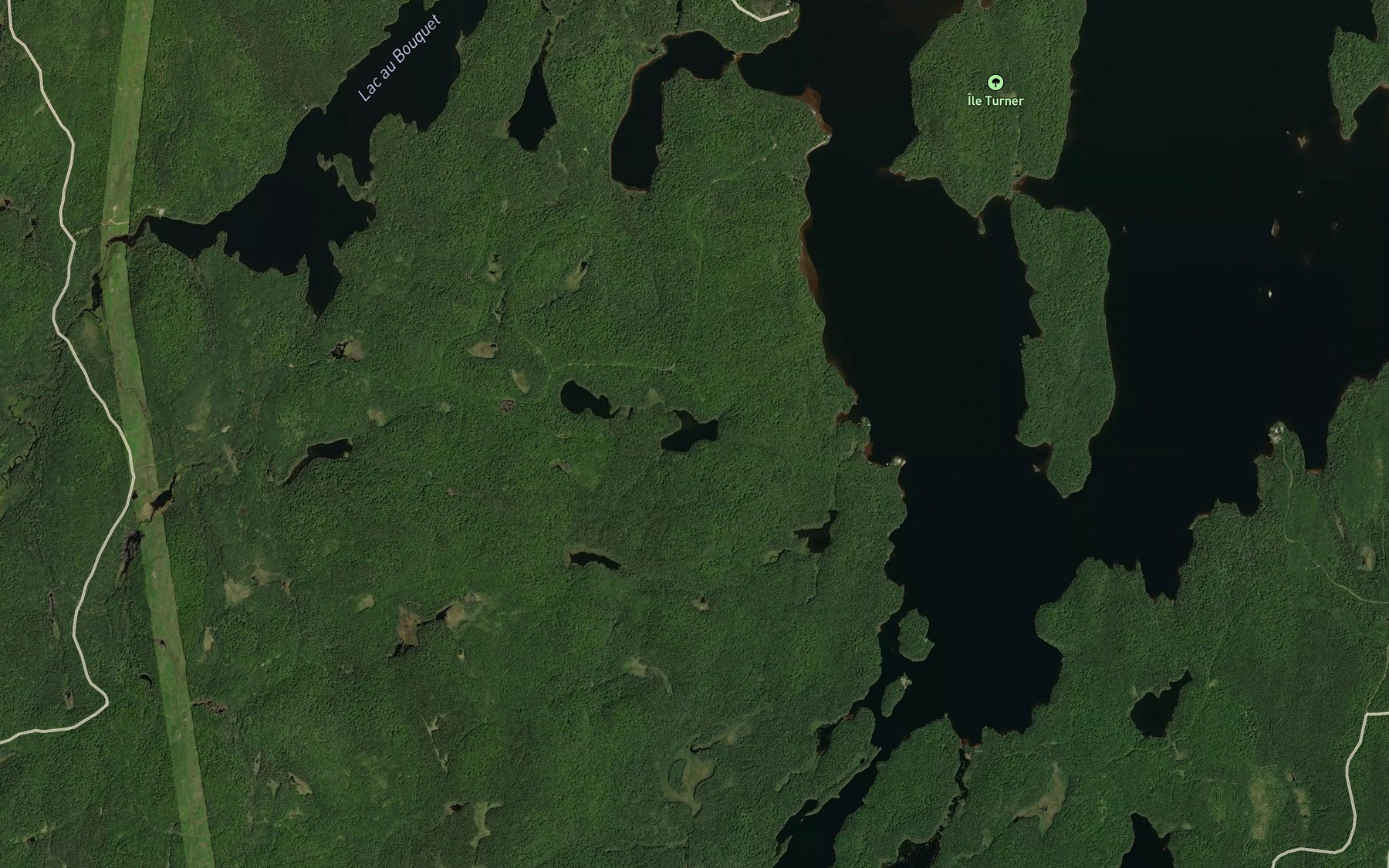 Satellite map of the Lac du Coq
