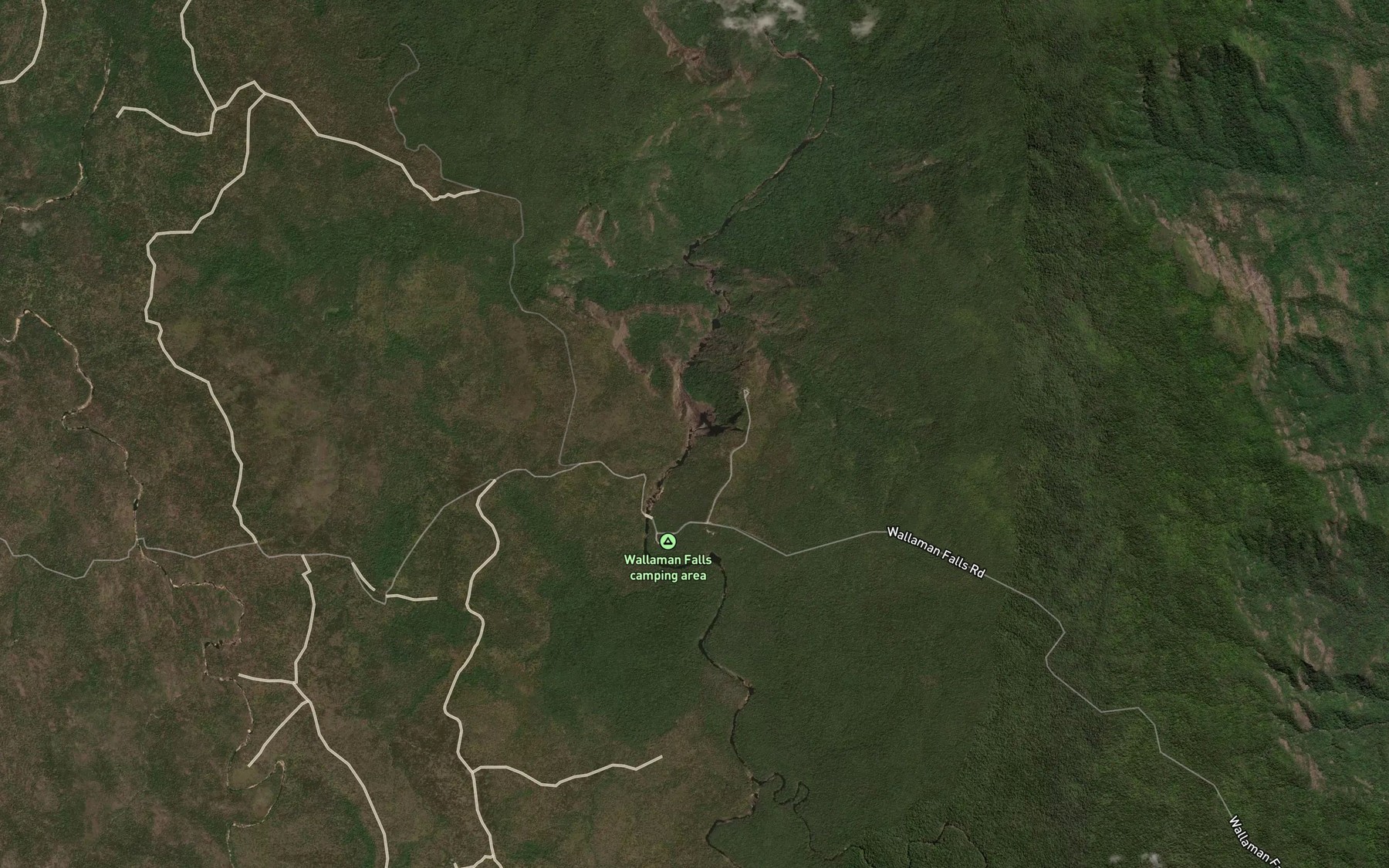 Satellite map of the Wallaman Falls