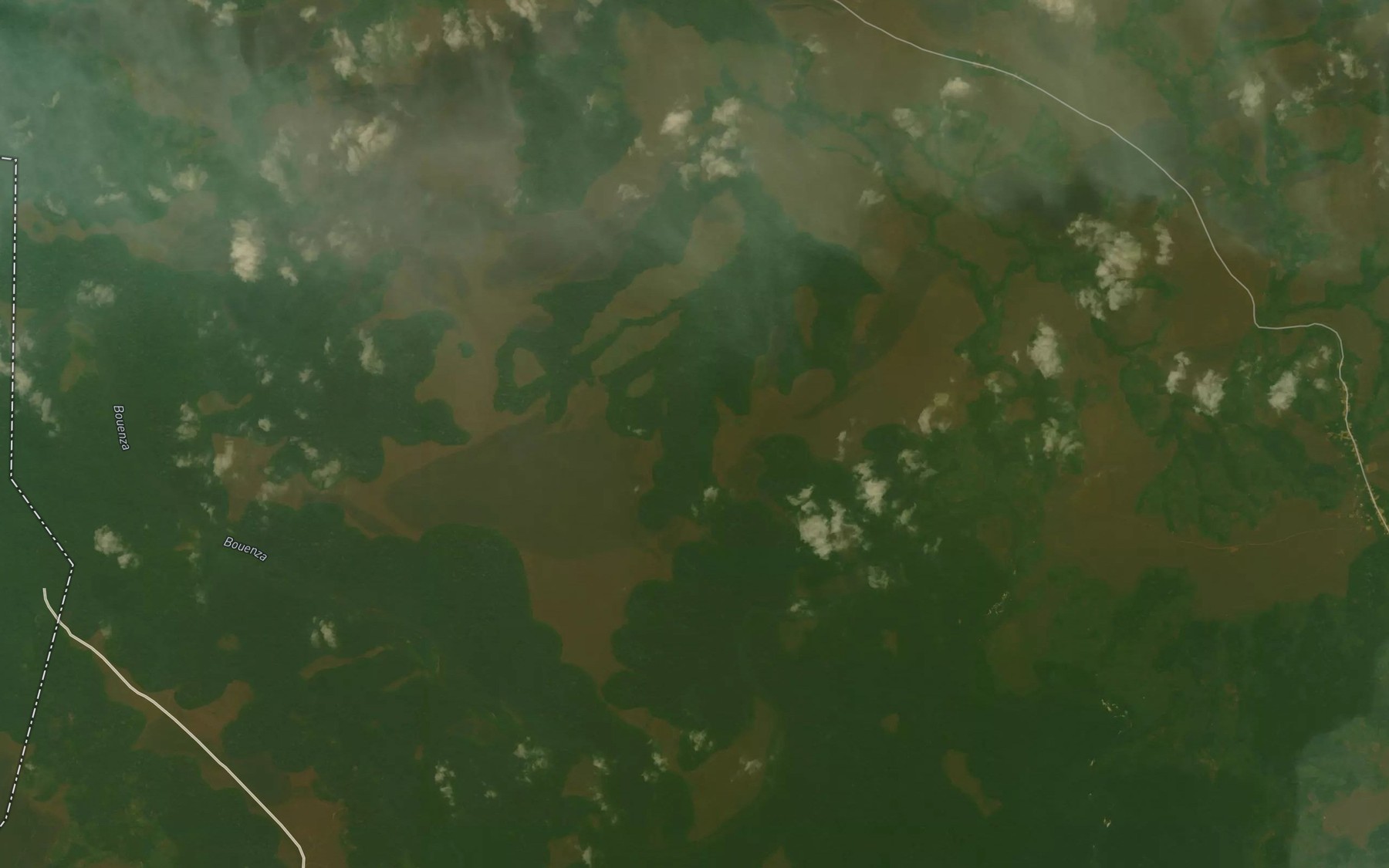 Satellite map of the Loulounga