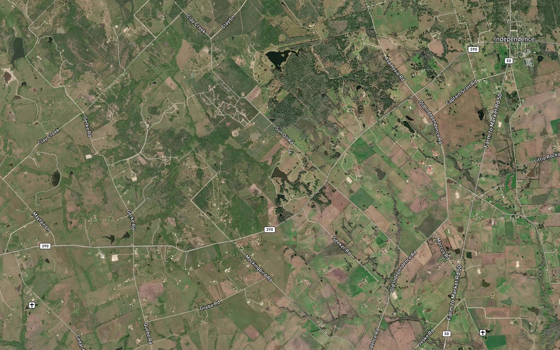 Satellite map of the McCormick Lake