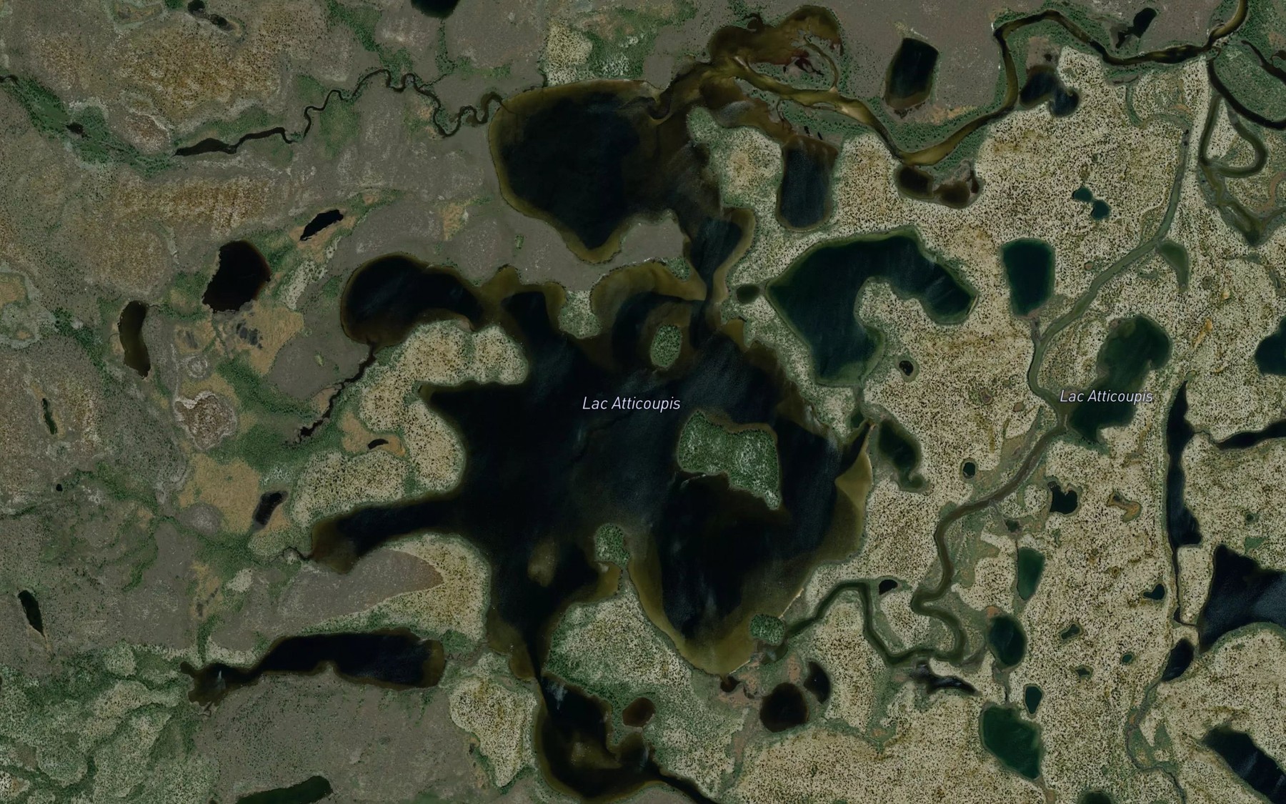 Satellite map of the Lac Atticoupis