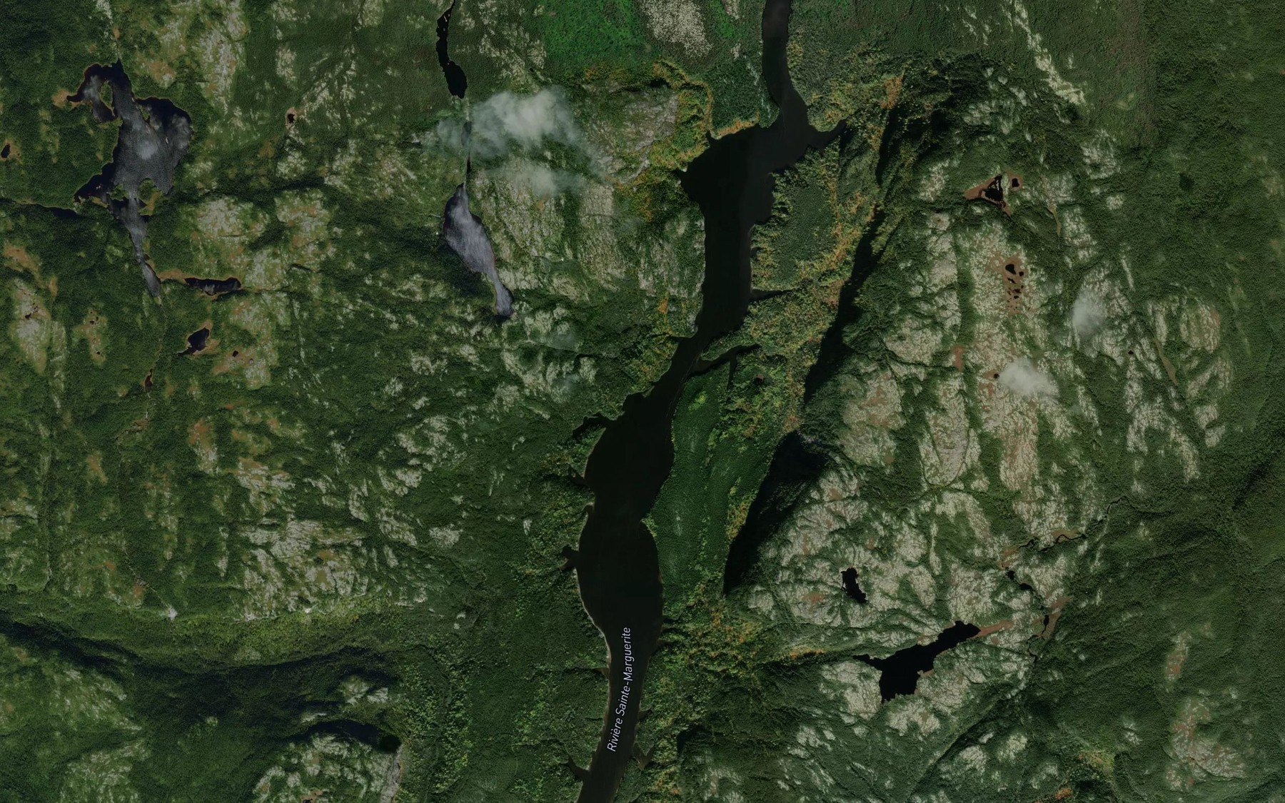 Satellite map of the Petite riviere de la Coulee