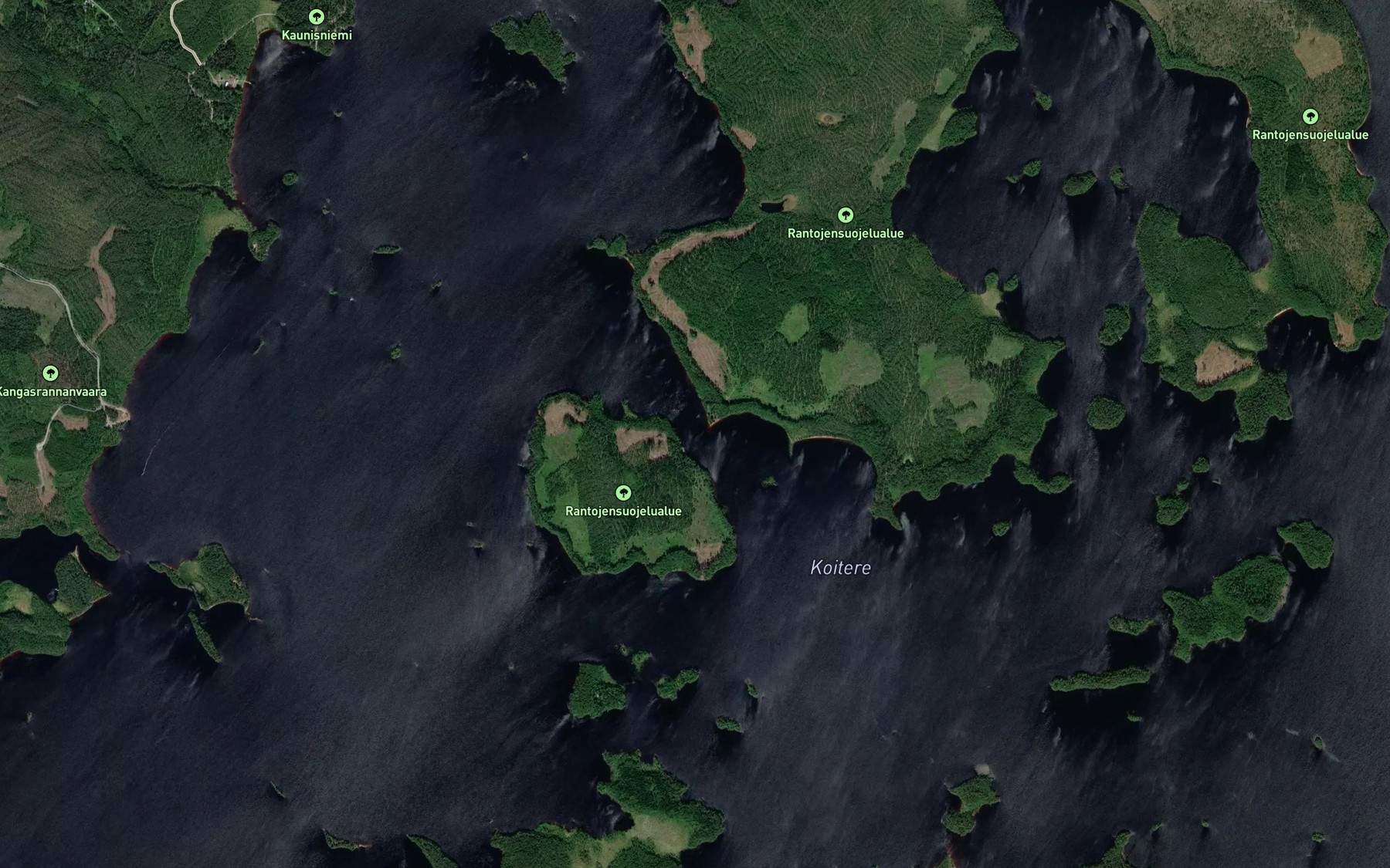 Satellite map of the Harakkasalmi