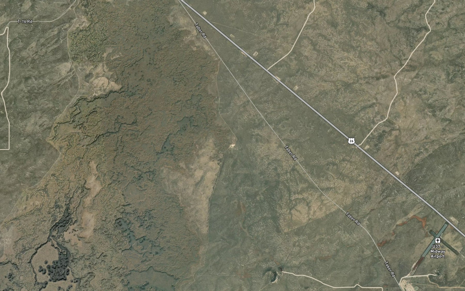 Satellite map of the Cottontail Waterhole