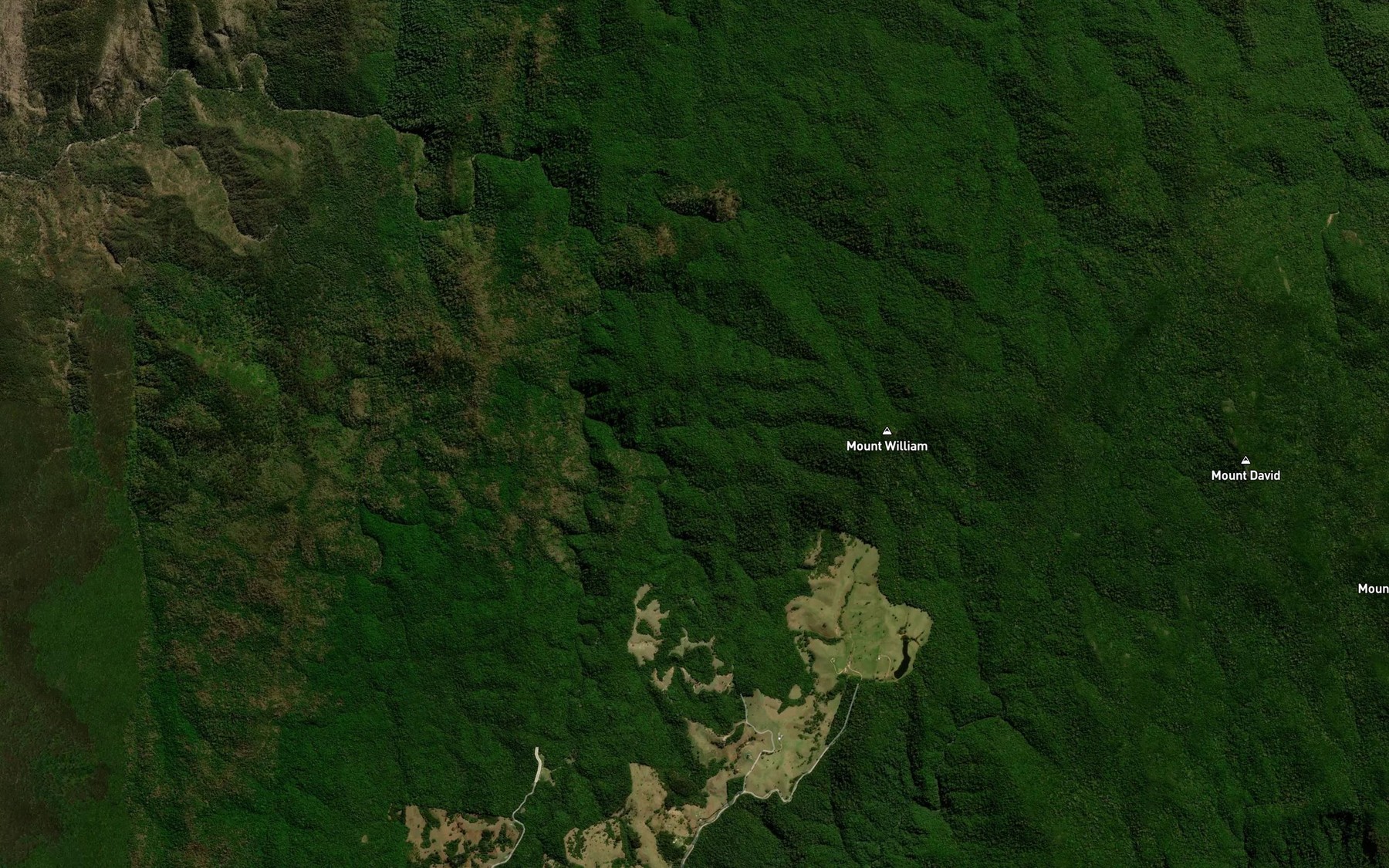 Satellite map of the Noleen Creek