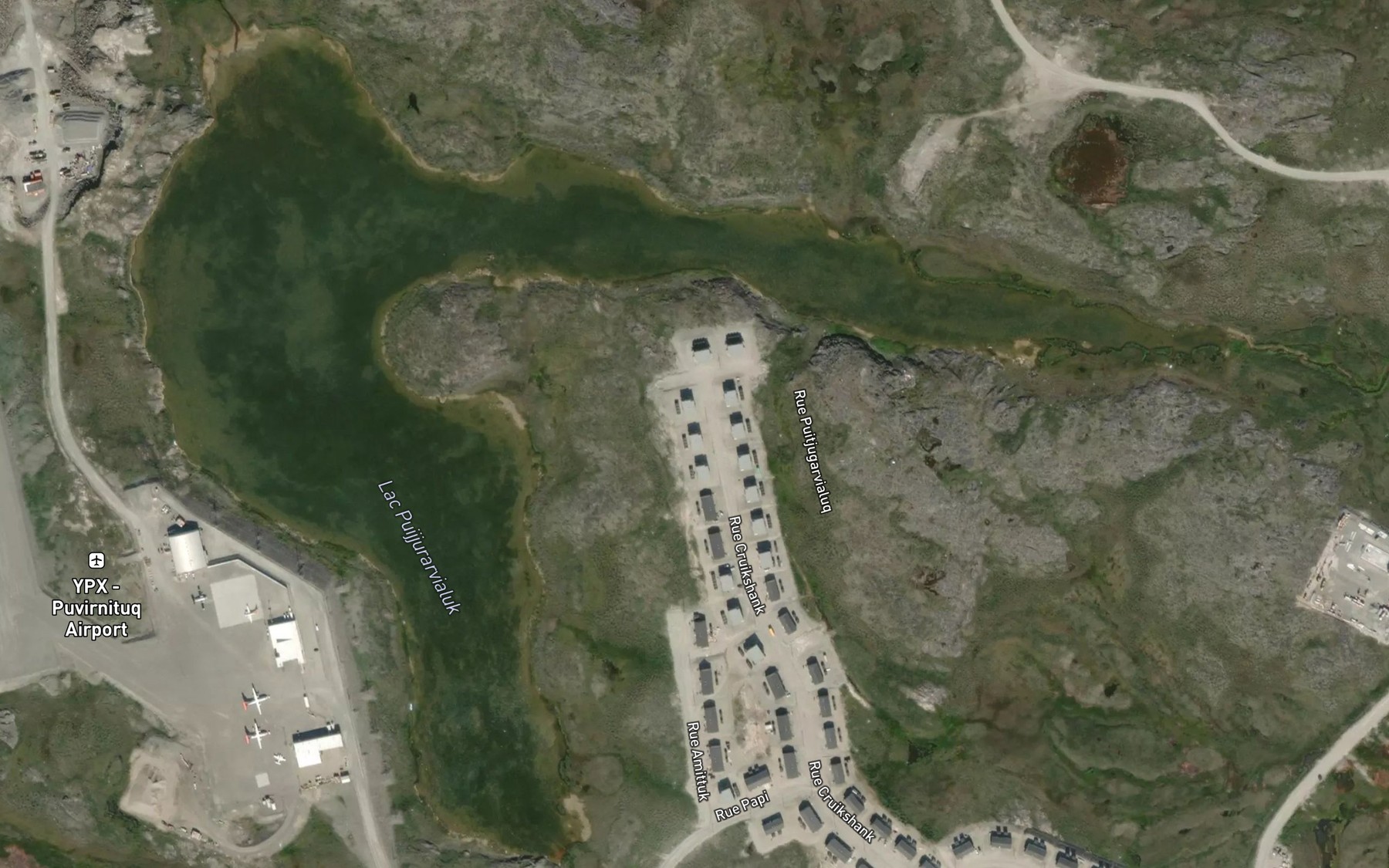 Satellite map of the Lac Puijjurarvialuk