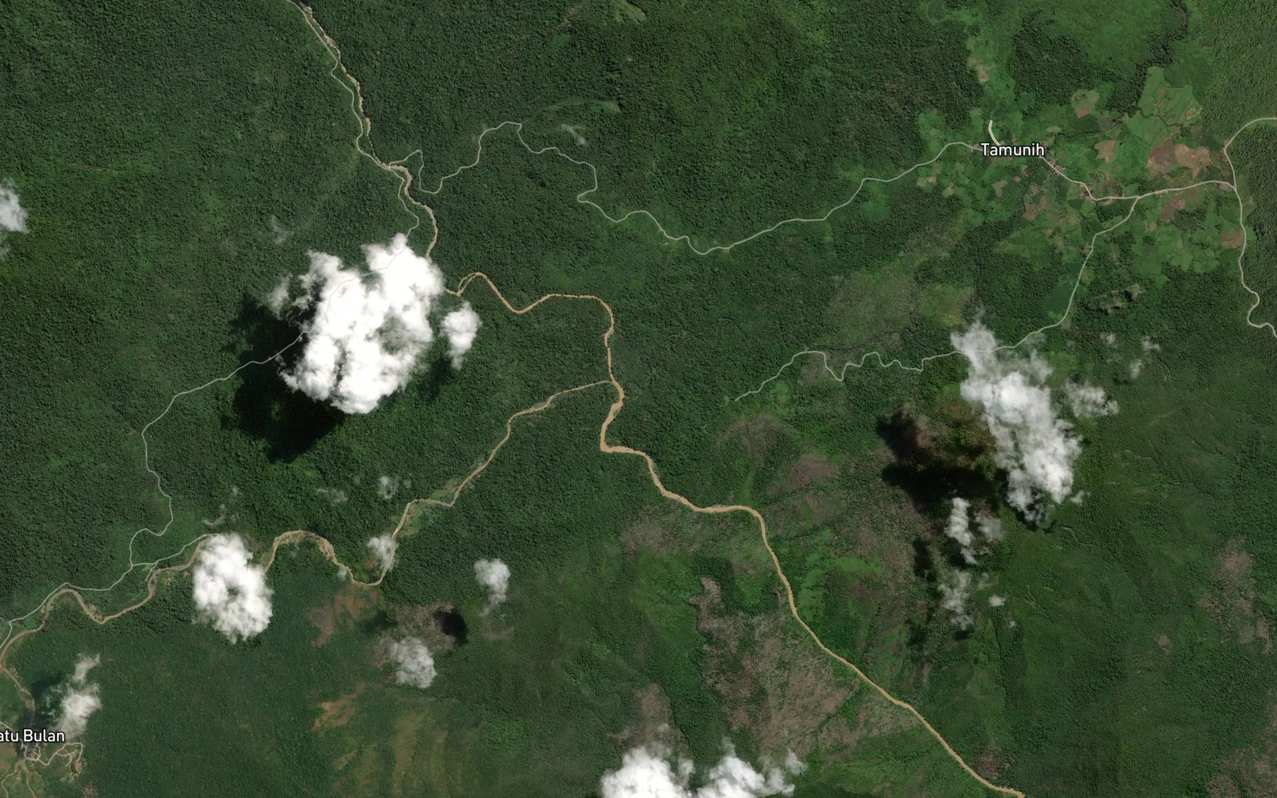 Satellite map of the Sungai Aib