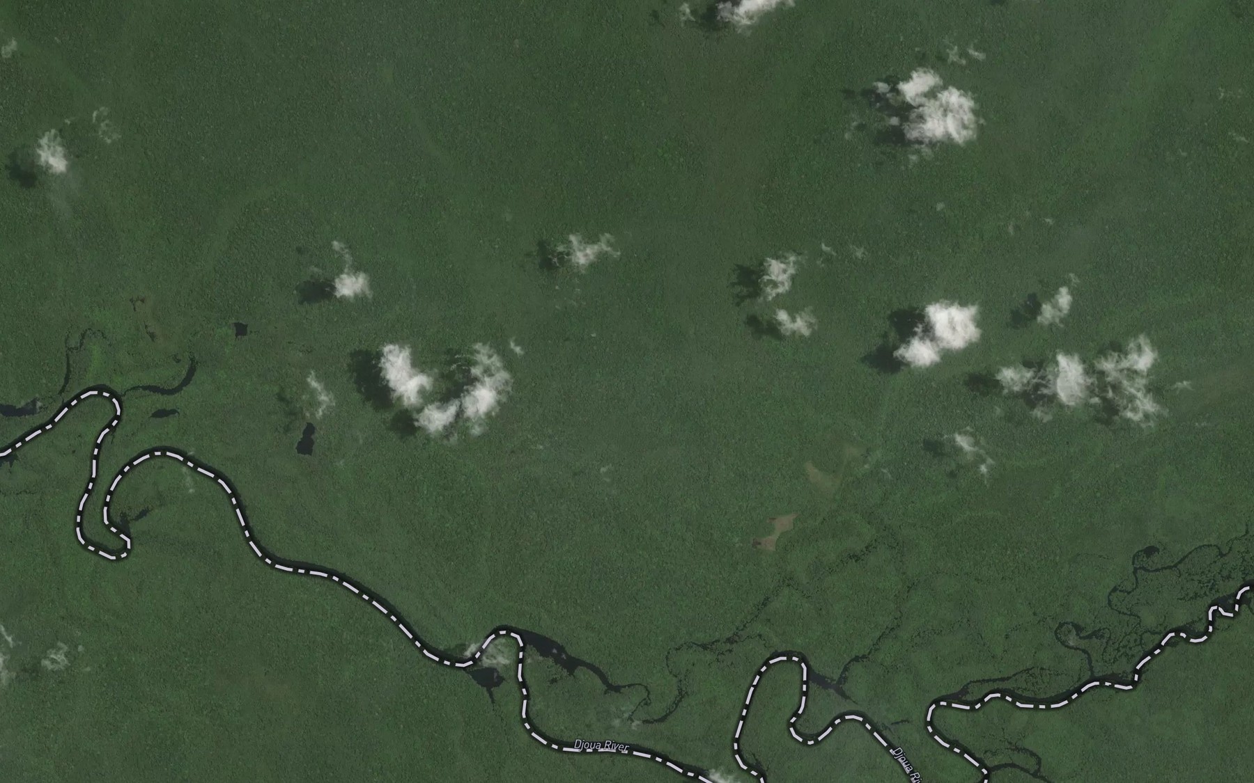 Satellite map of the Makoala