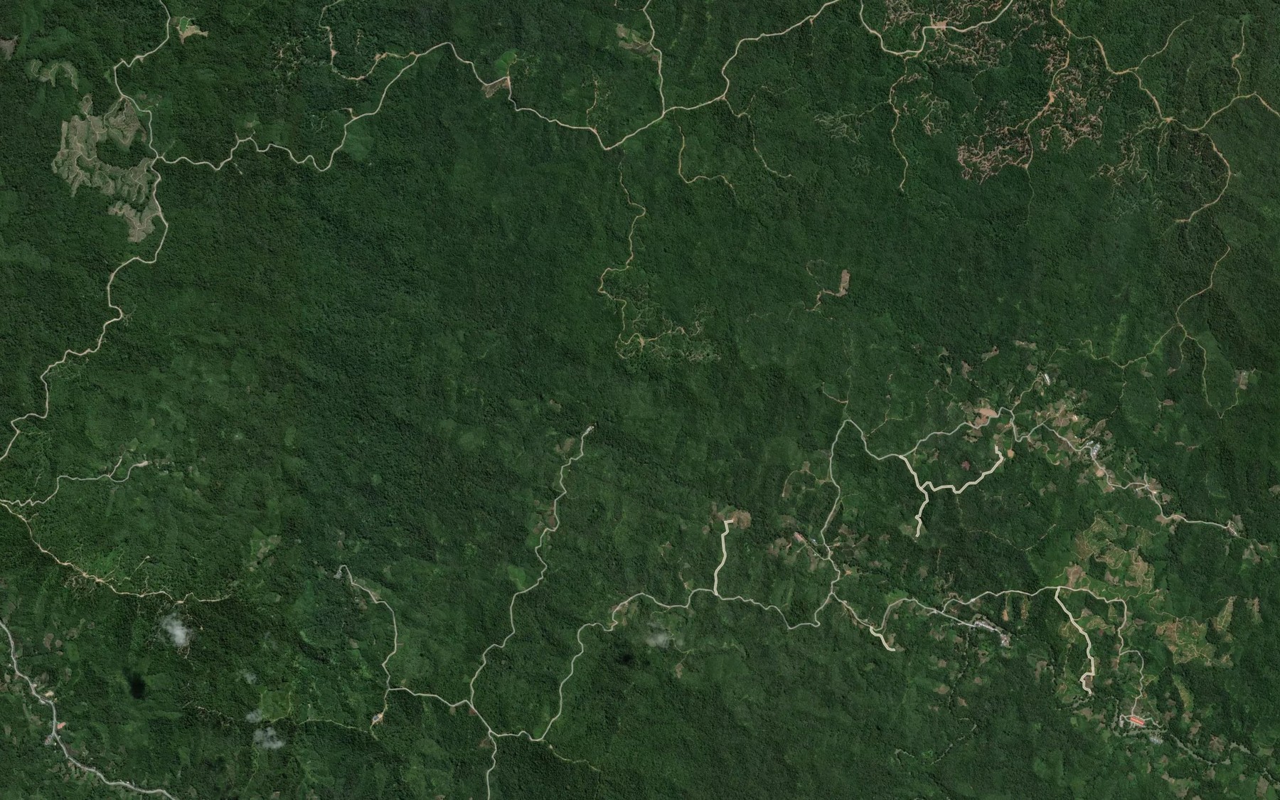 Satellite map of the Sungai Sawak
