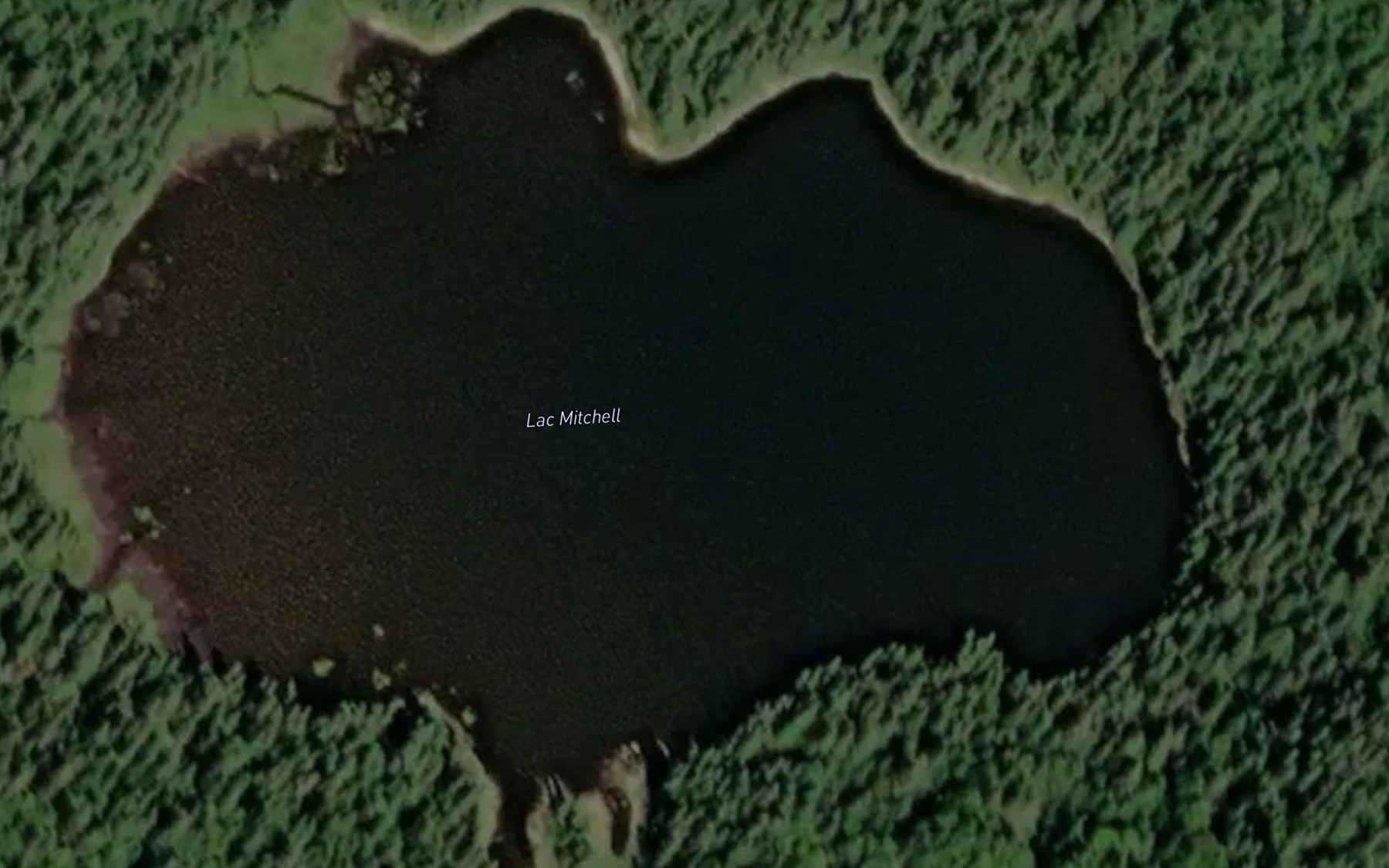 Satellite map of the Lac Mitchell