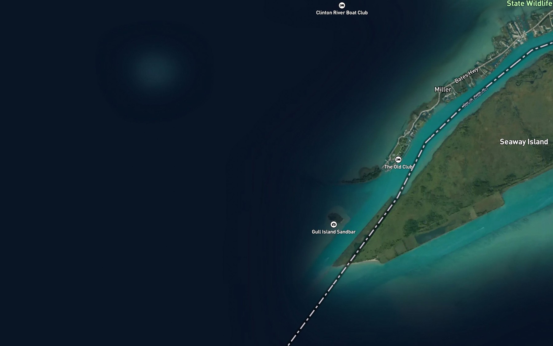 Satellite map of the Old Channel