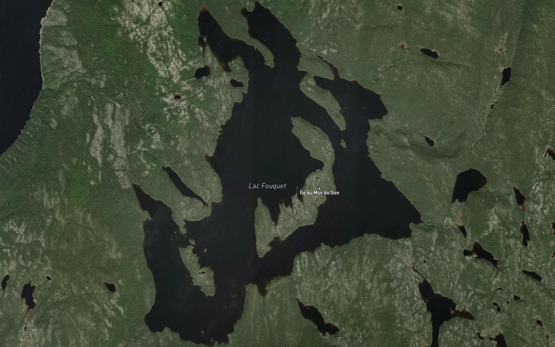 Satellite map of the Lac Fouquet