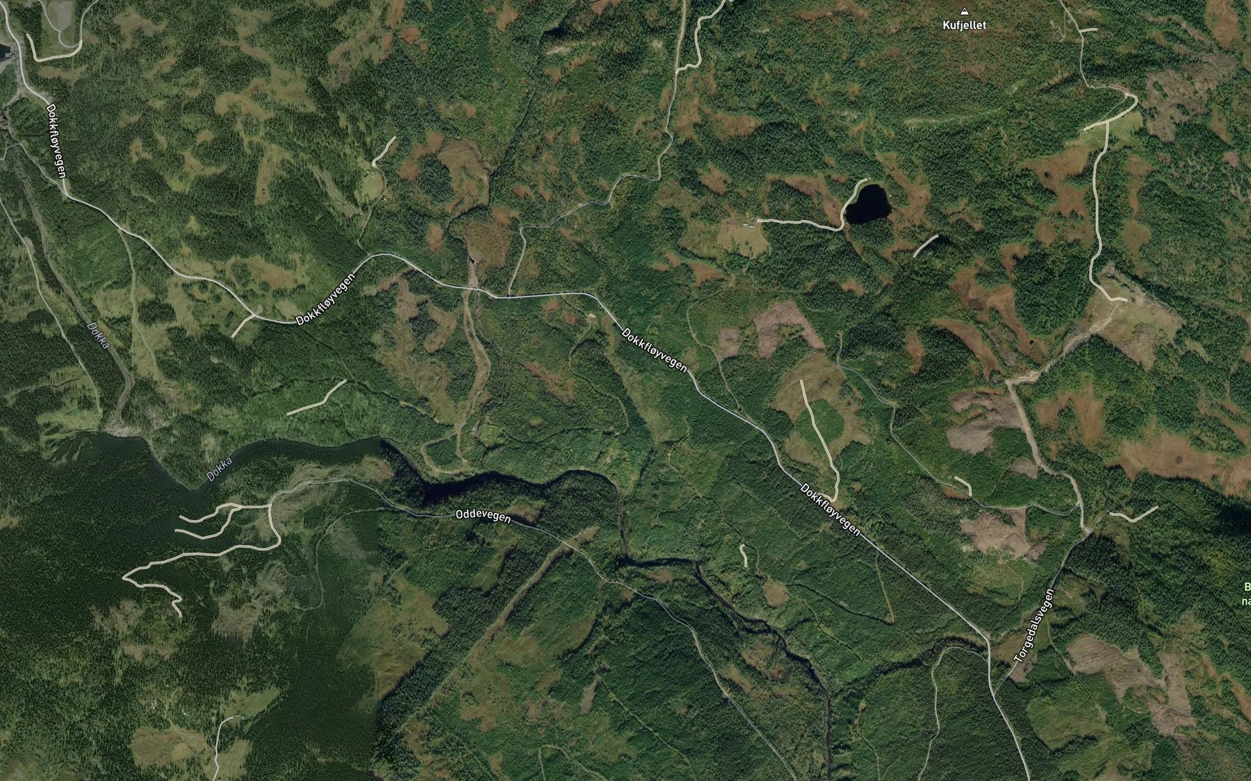 Satellite map of the Gravskardbekken