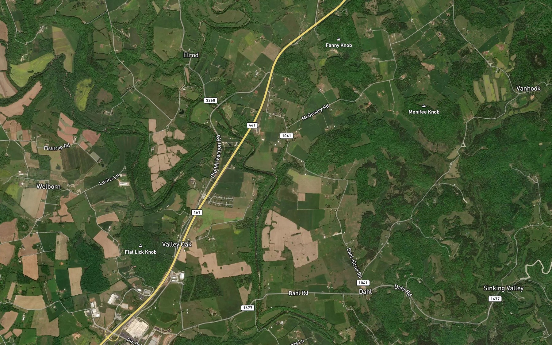 Satellite map of the Latham Branch