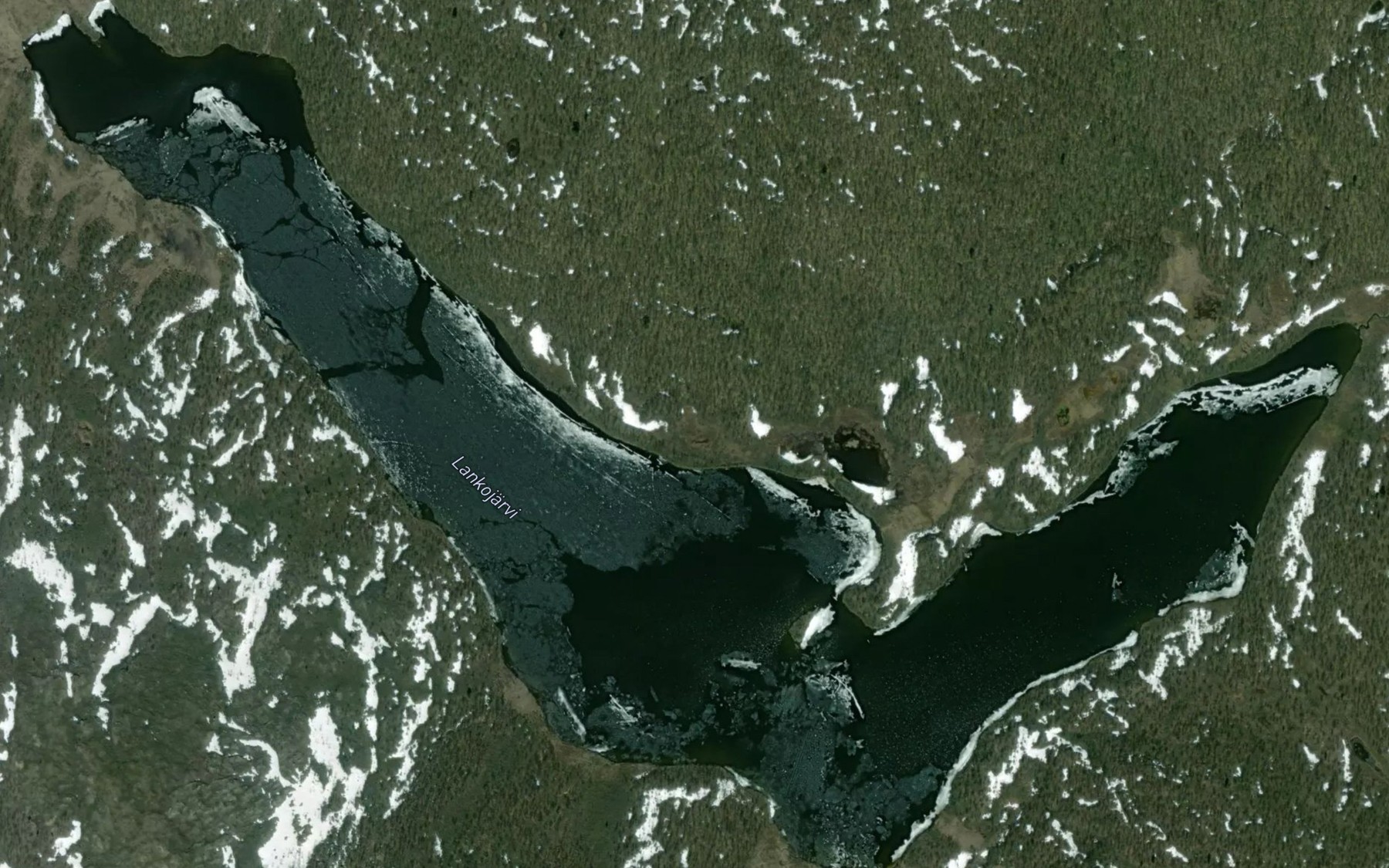 Satellite map of the Lankojarvi