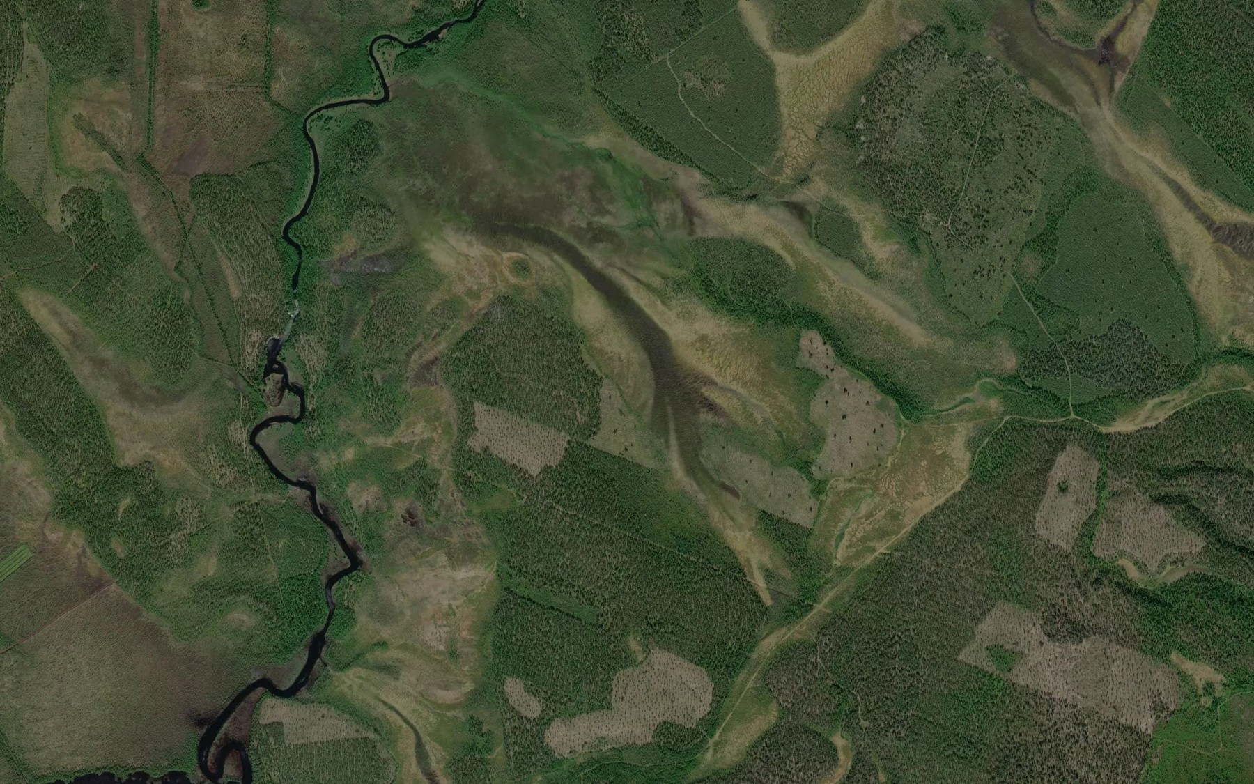 Satellite map of the Ulikasjoki