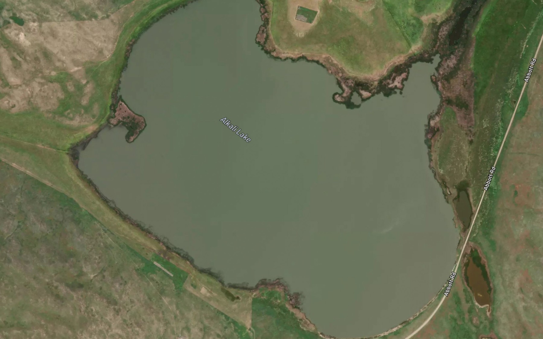 Satellite map of the Alkali Lake