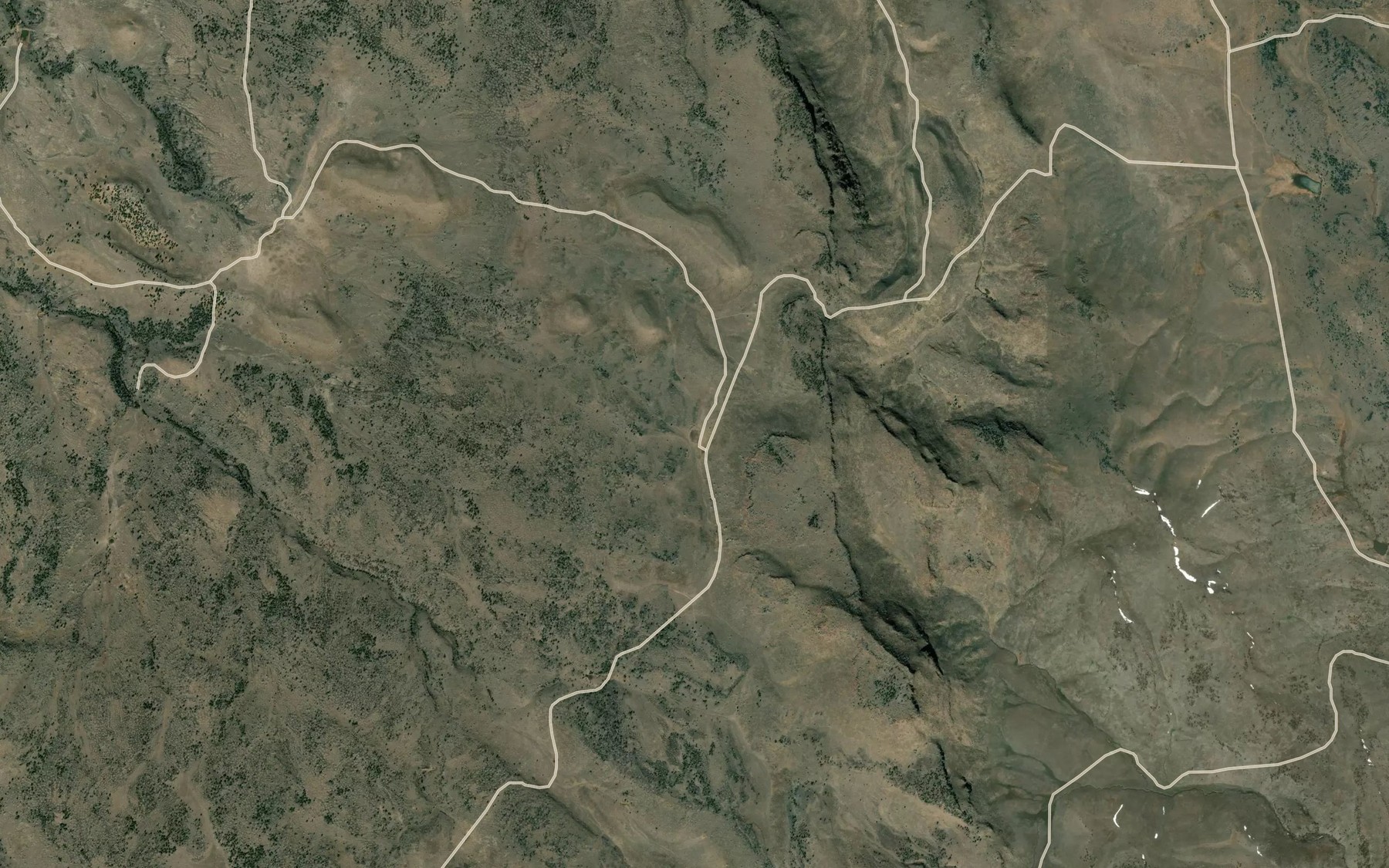 Satellite map of the Deadman Creek Reservoir Number One