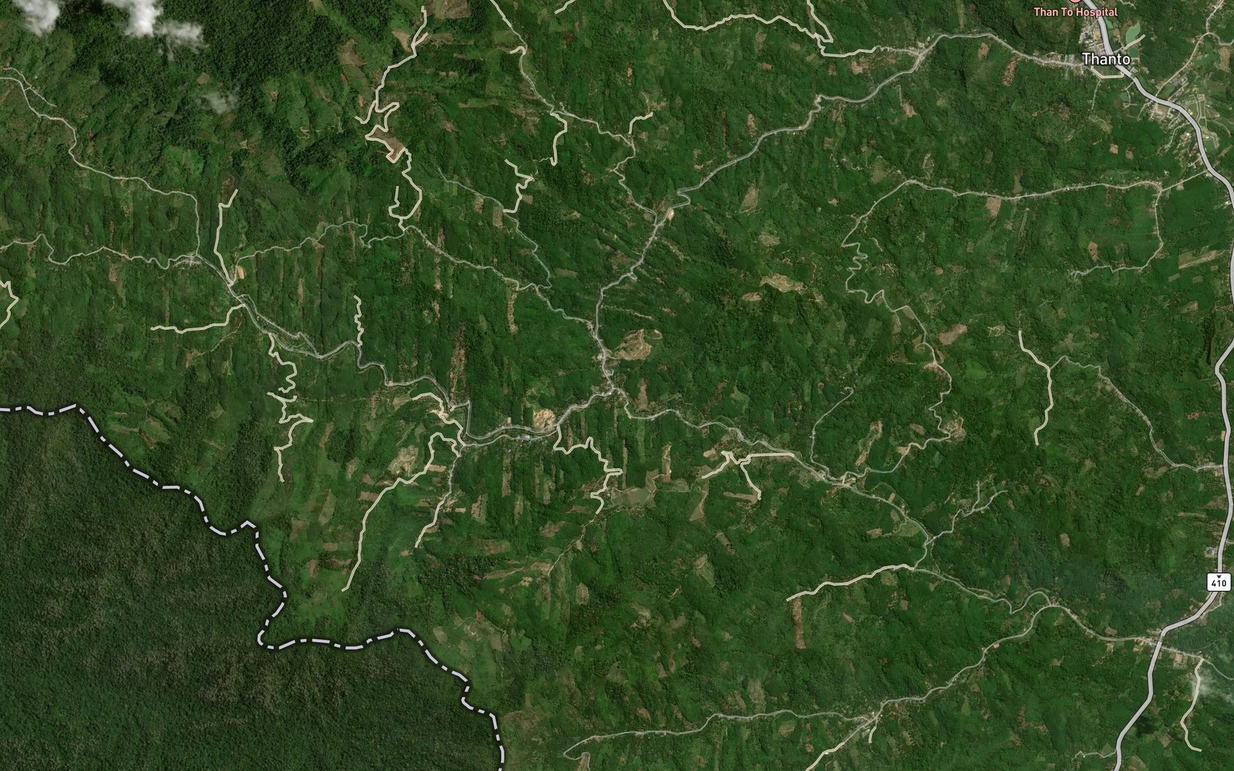 Satellite map of the Khlong Yai