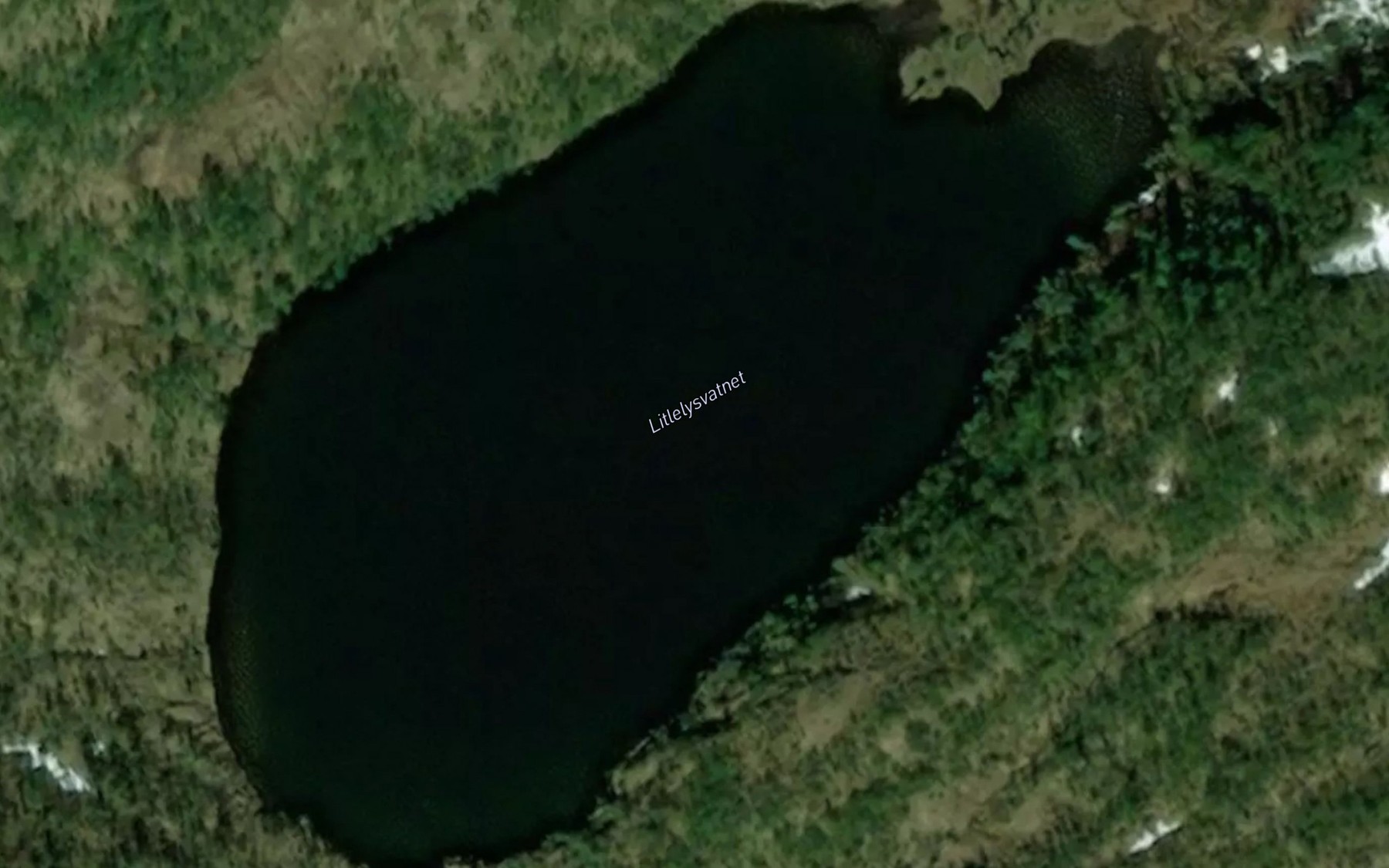 Satellite map of the Litlelysvatnet