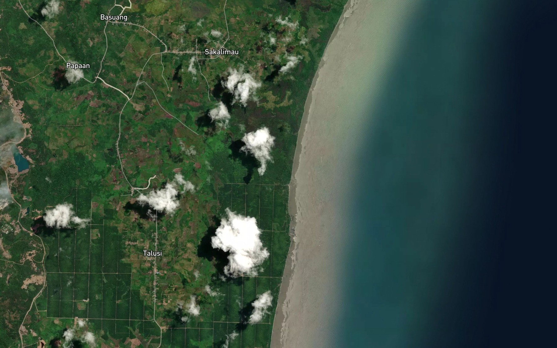 Satellite map of the Sungai Talusi