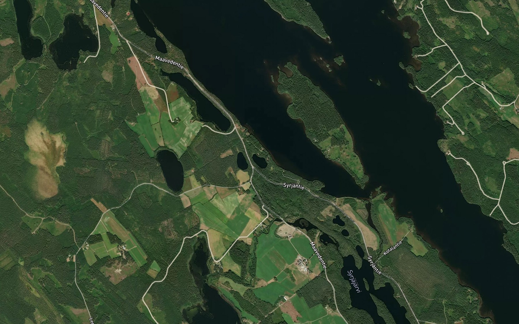 Satellite map of the Kurikkalampi