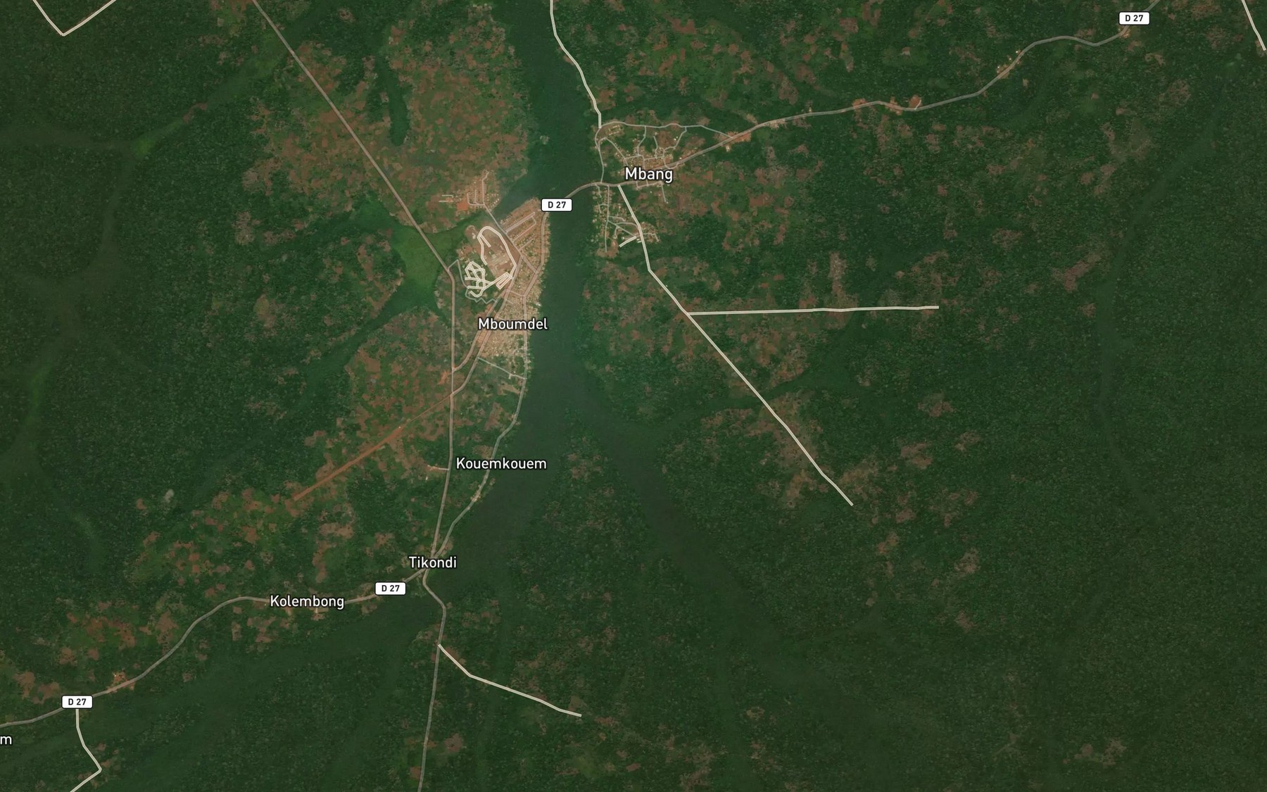 Satellite map of the Monassa-Kumenge