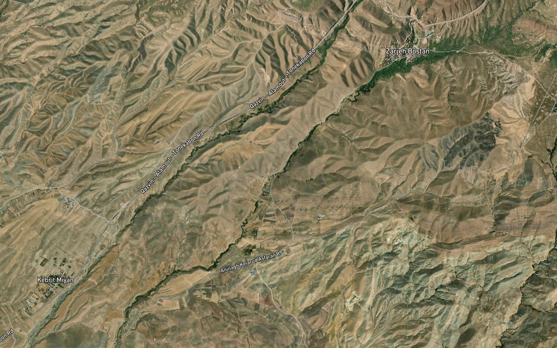 Satellite map of the Ab-e Modamabad
