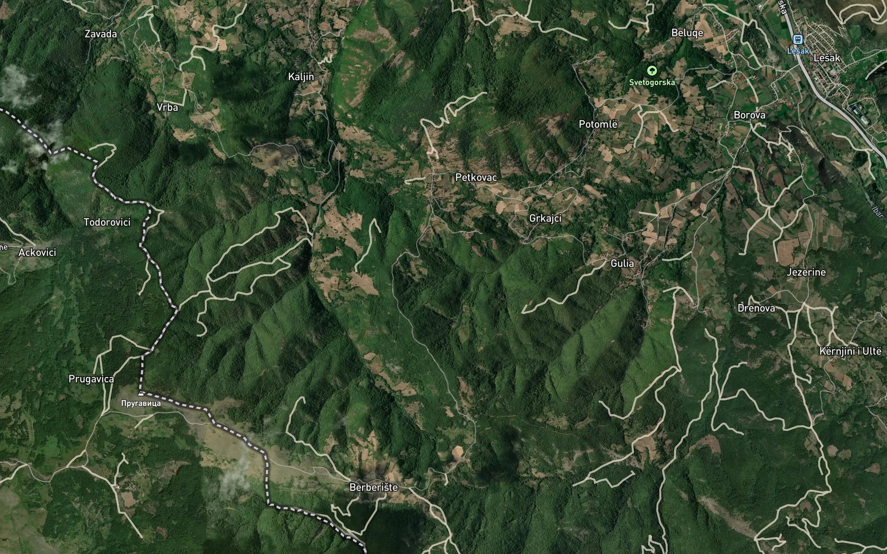 Satellite map of the Istikame