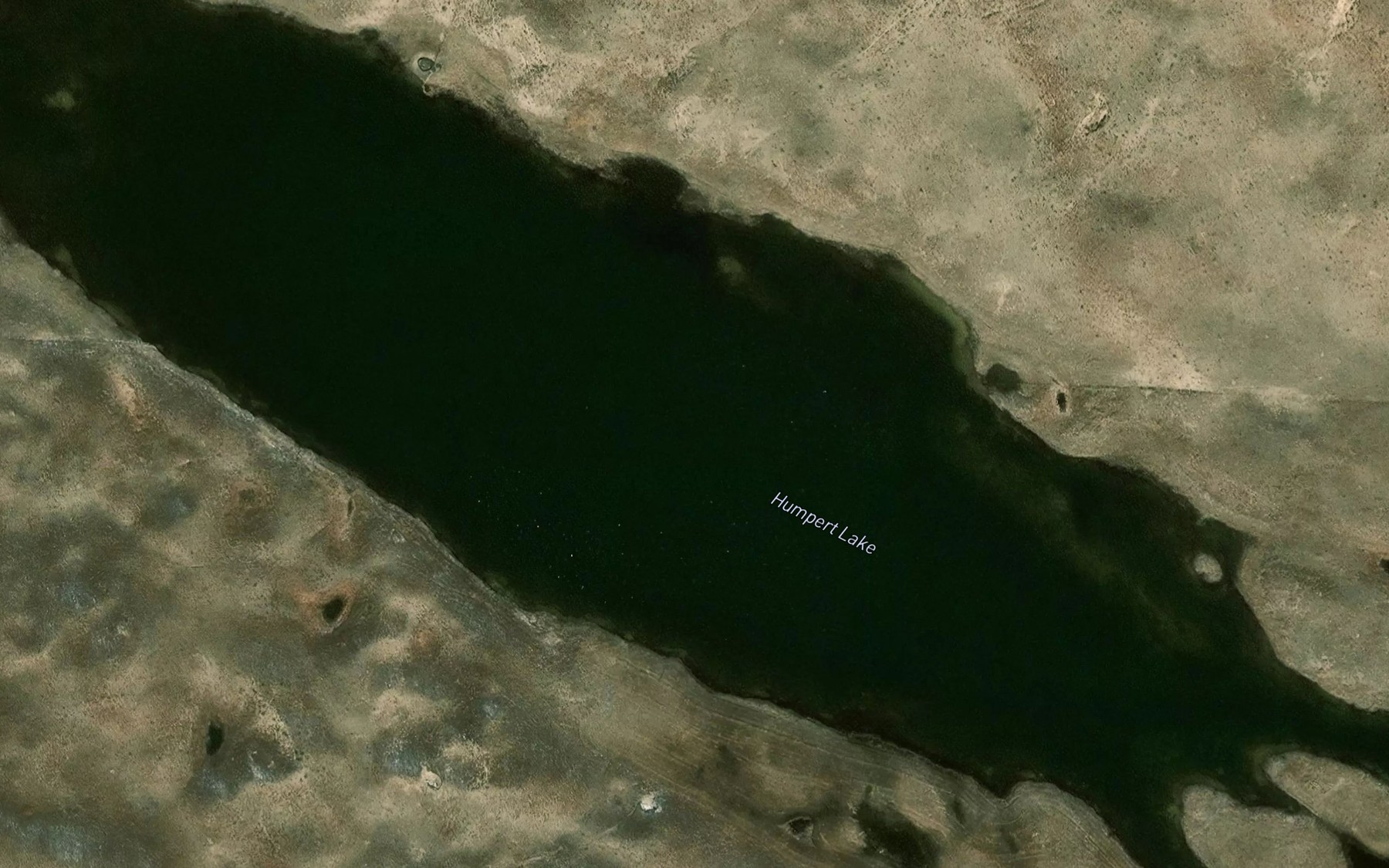 Satellite map of the Humpert Lake