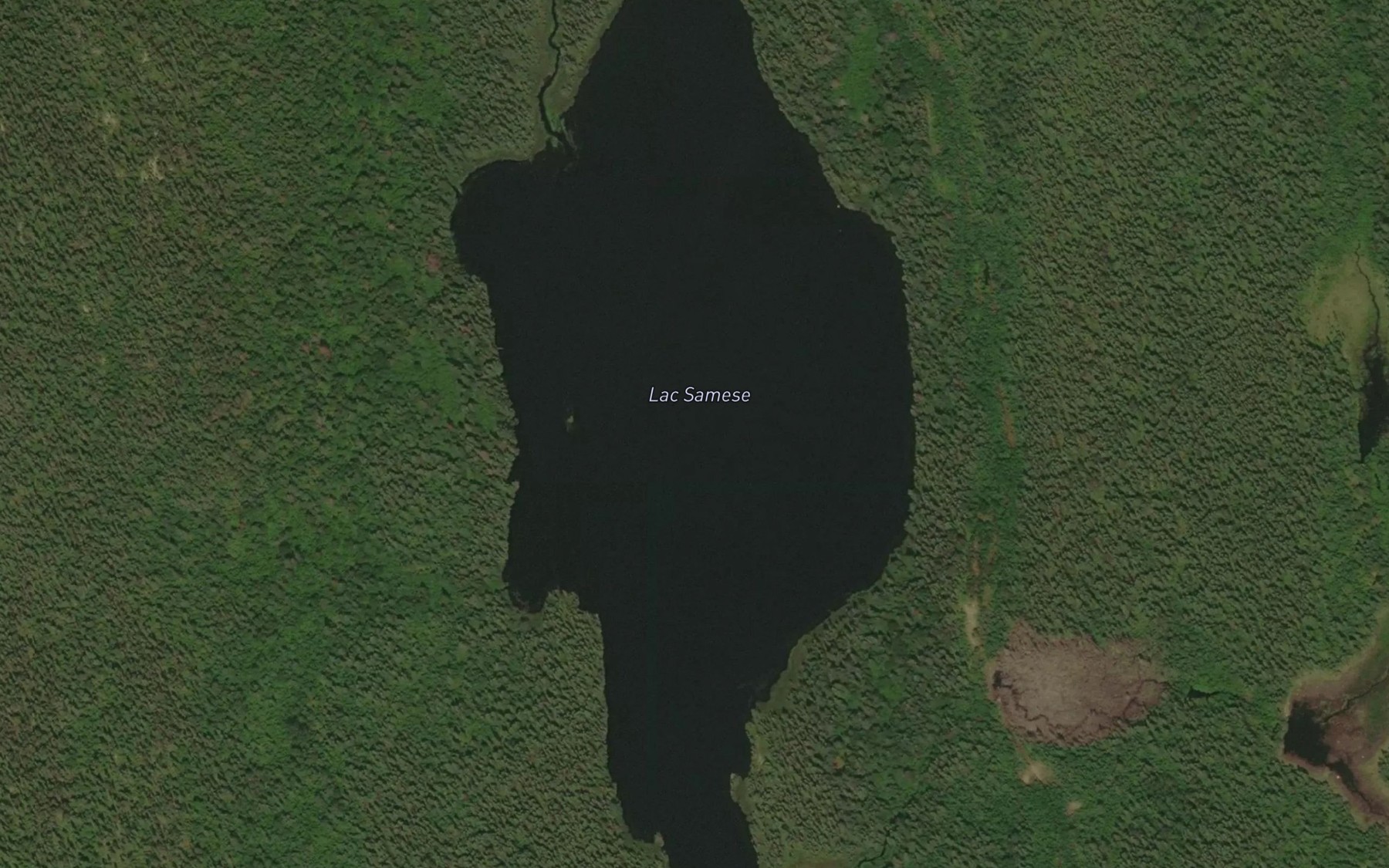 Satellite map of the Lac Samese