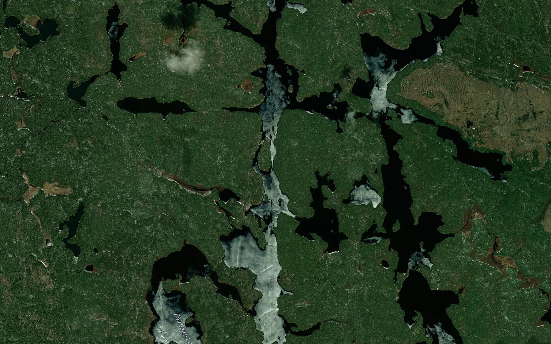 Satellite map of the Green Bay
