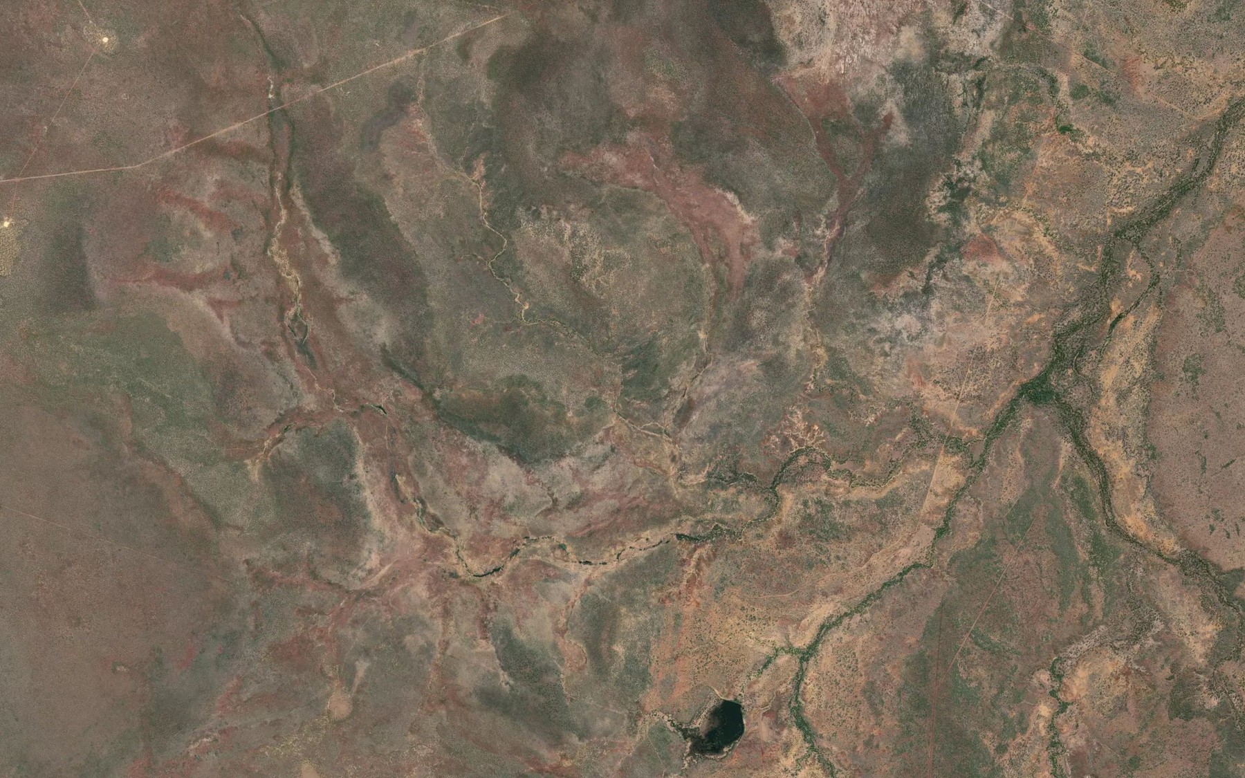 Satellite map of the One Mile Creek