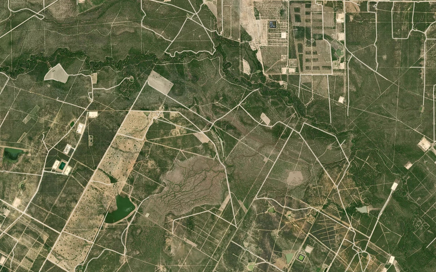 Satellite map of the Buckhorn Lake