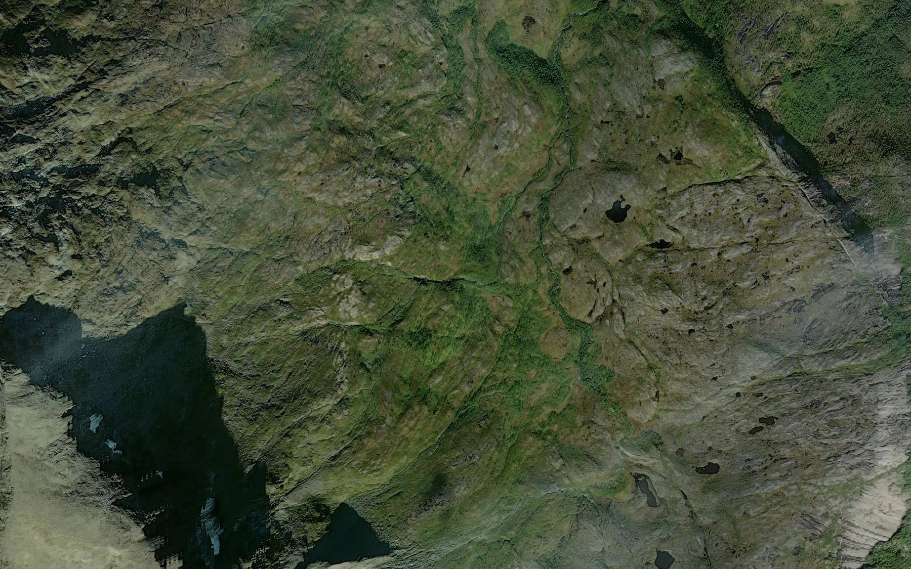 Satellite map of the Tverrelva