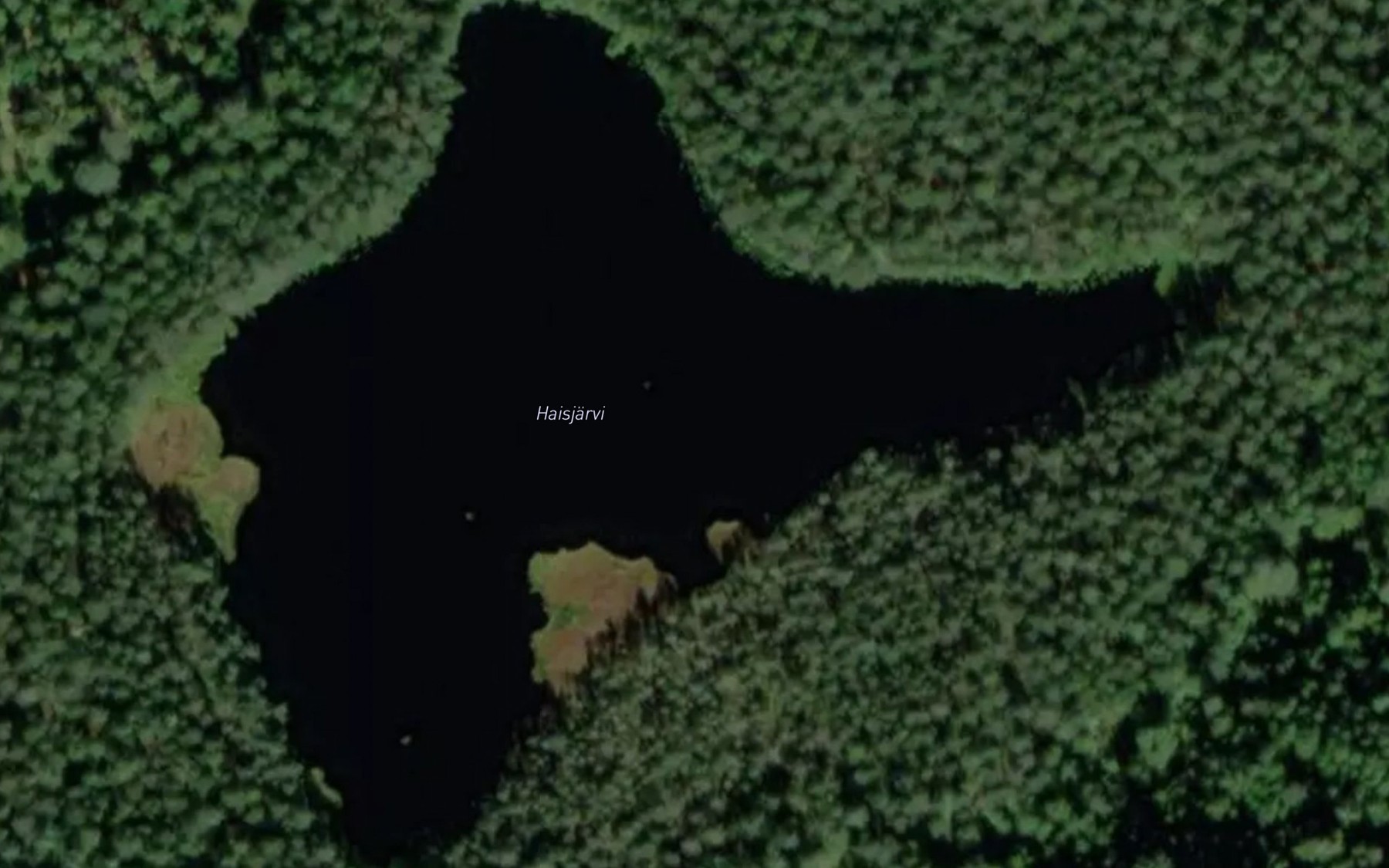 Satellite map of the Haisjarvi