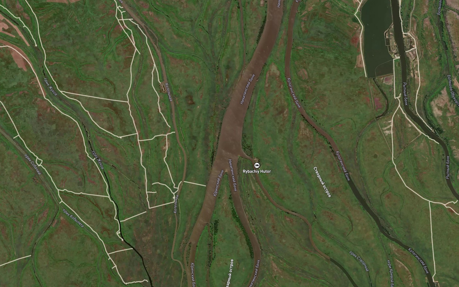Satellite map of the Nikitinskiy Bank