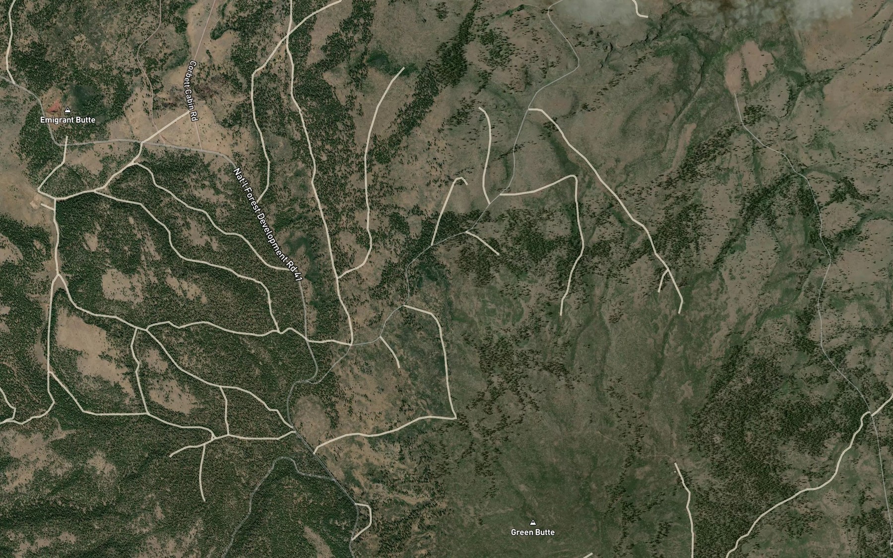 Satellite map of the Lost Spring