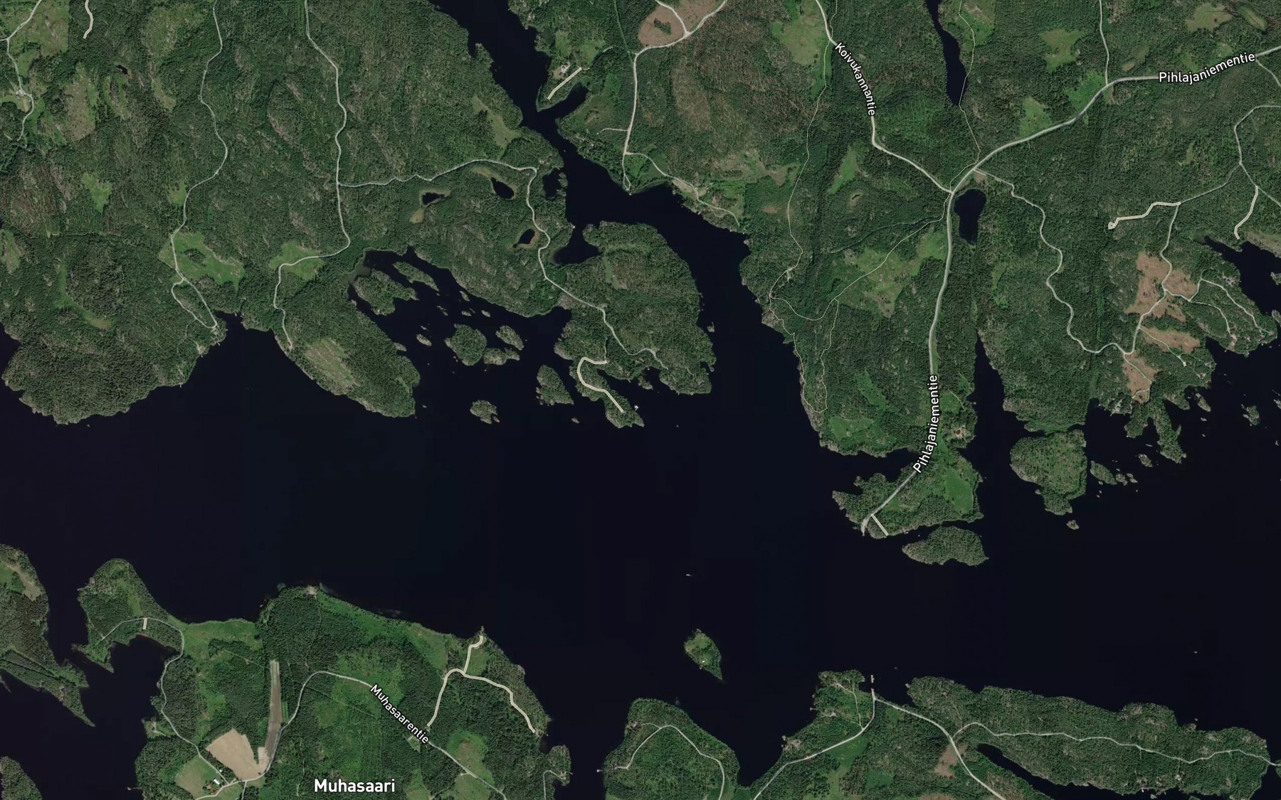 Satellite map of the Eljasniemenlahti