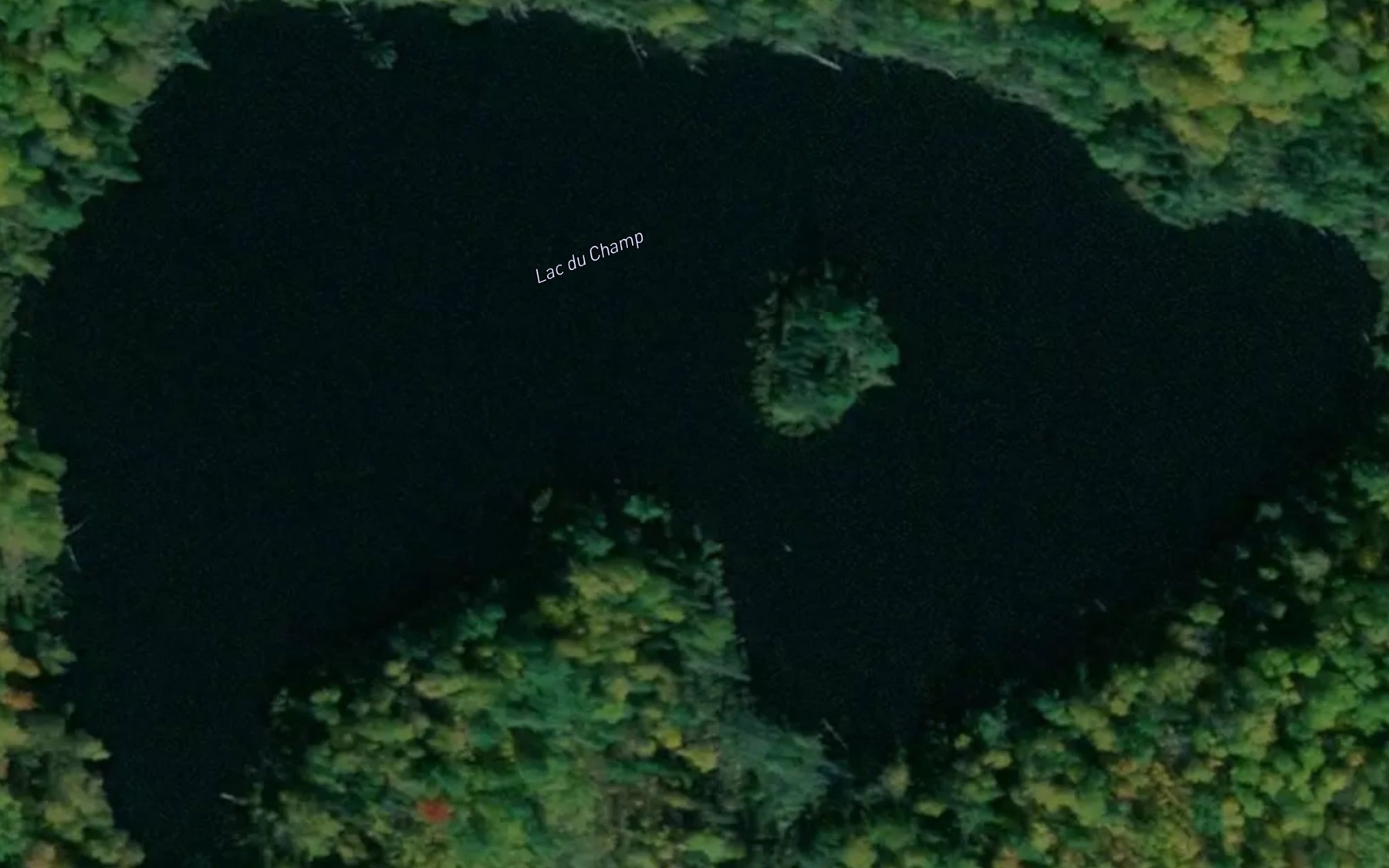 Satellite map of the Lac du Champ