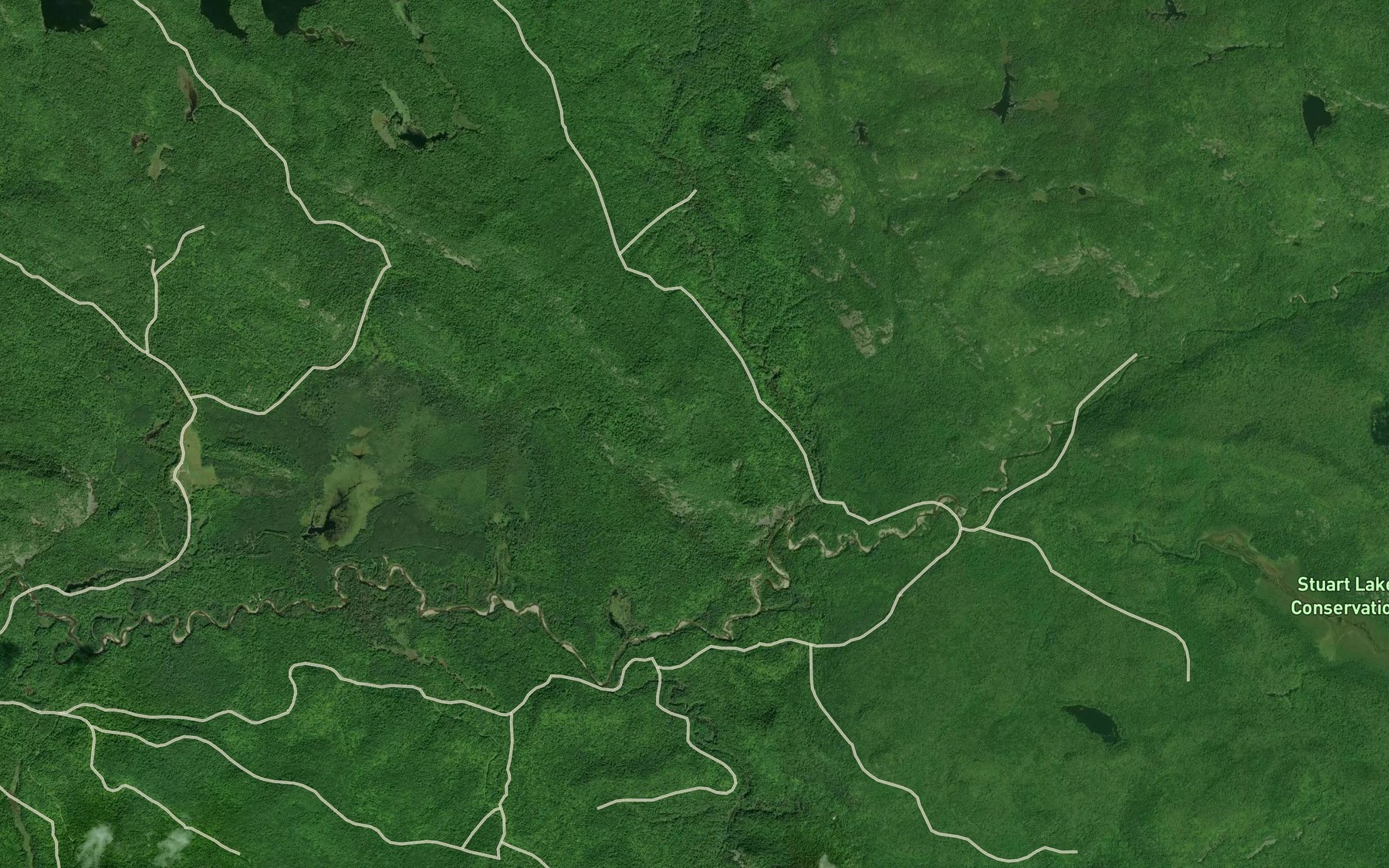 Satellite map of the Cuddy Creek