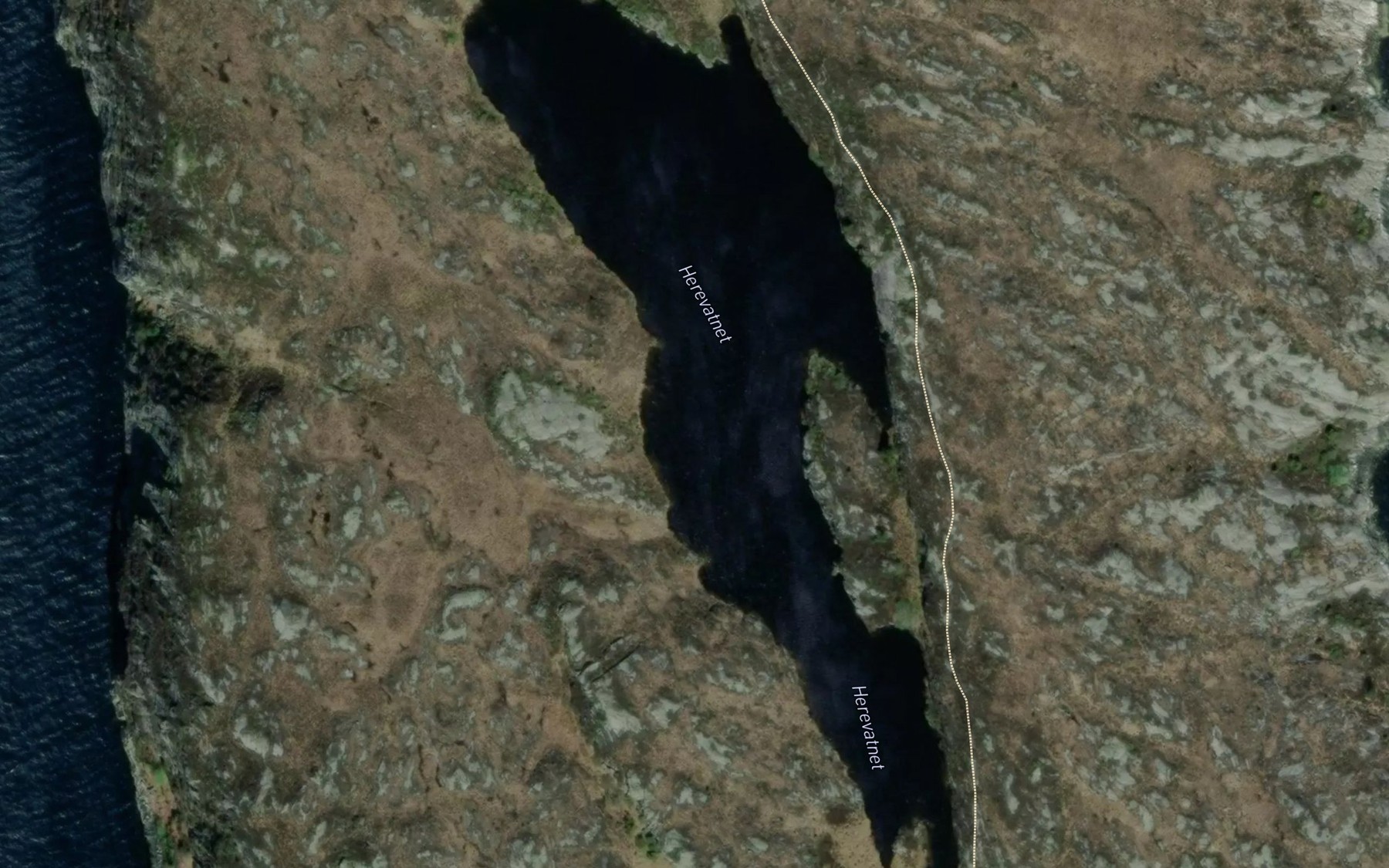 Satellite map of the Haerevatnet