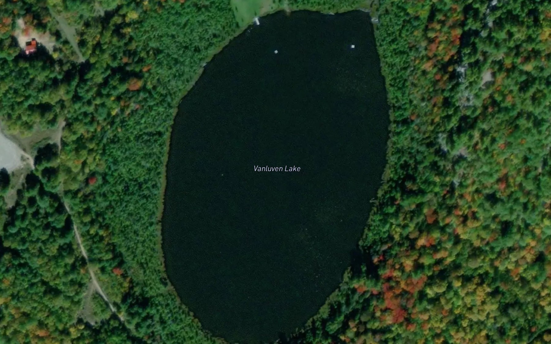 Satellite map of the Vanluven Lake