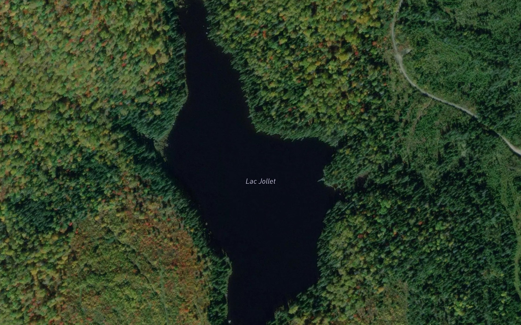 Satellite map of the Lac Jollet